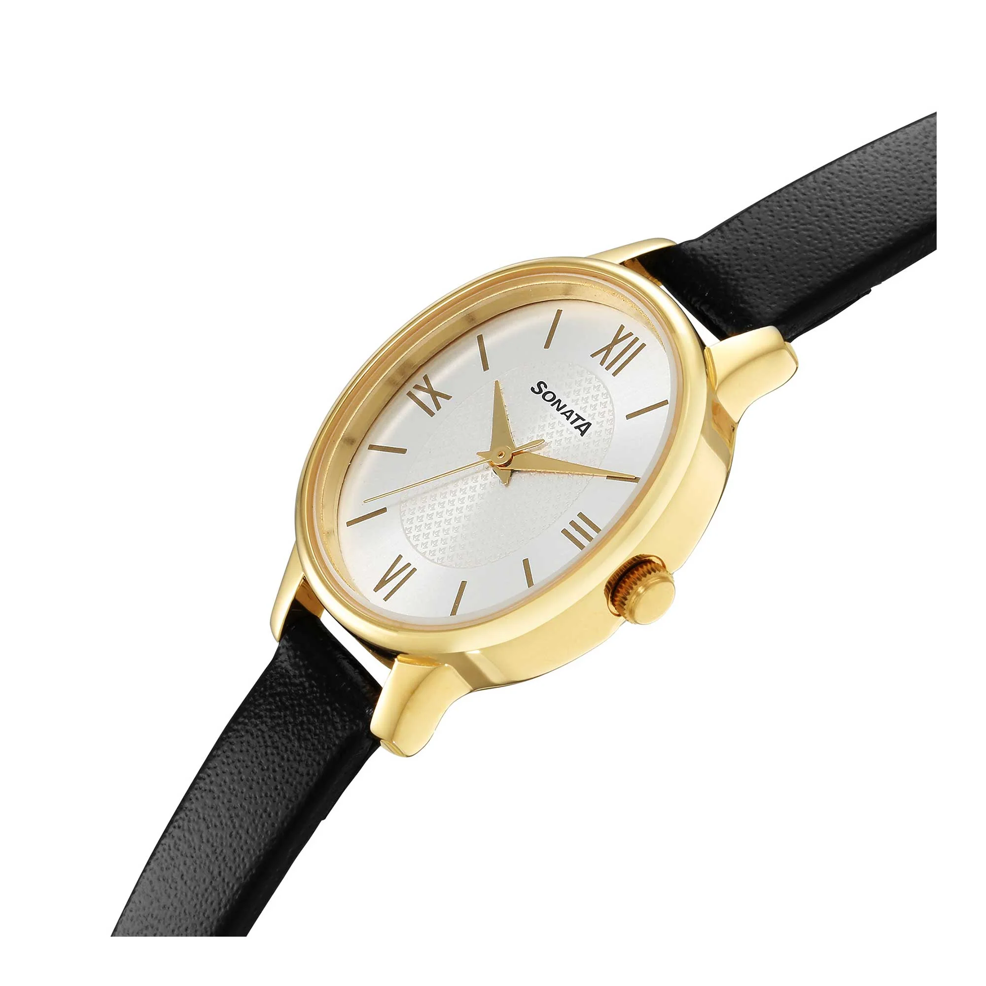 Classic Gold Silver Dial Metal Strap Watch for Women - Image 3