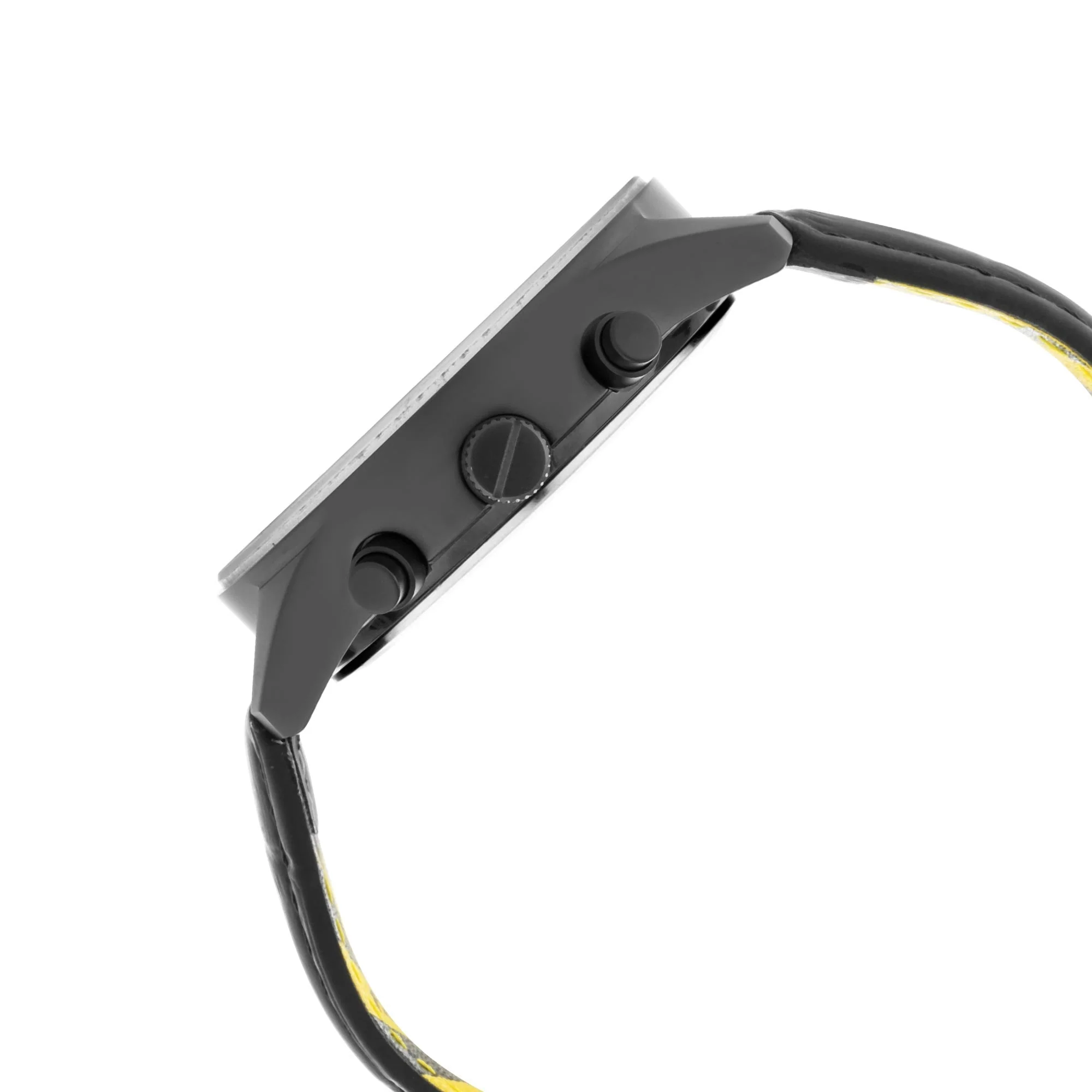 Fastrack Fastfit Quartz Analog with Day and Date Black Dial Leather Strap Watch for Guys - Image 4