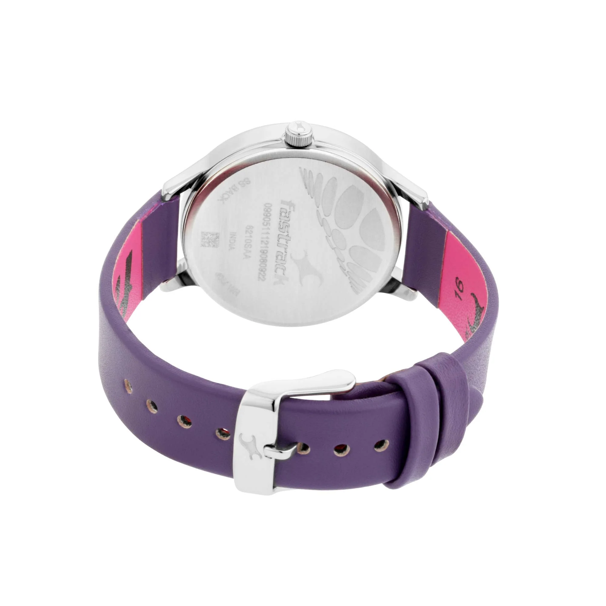 Fastrack Fastrack Fit Outs Quartz Analog with Date Multicoloured Dial Leather Strap Watch for Girls - Image 4