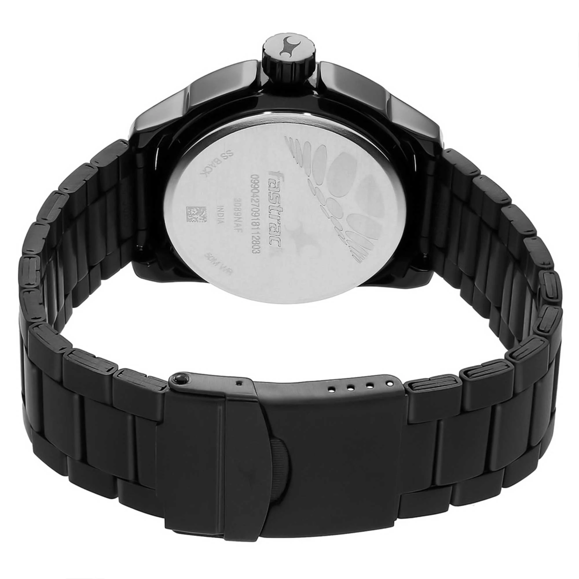 Fastrack Hitlist Quartz Analog Black Dial Stainless Steel Strap Watch for Guys - Image 4