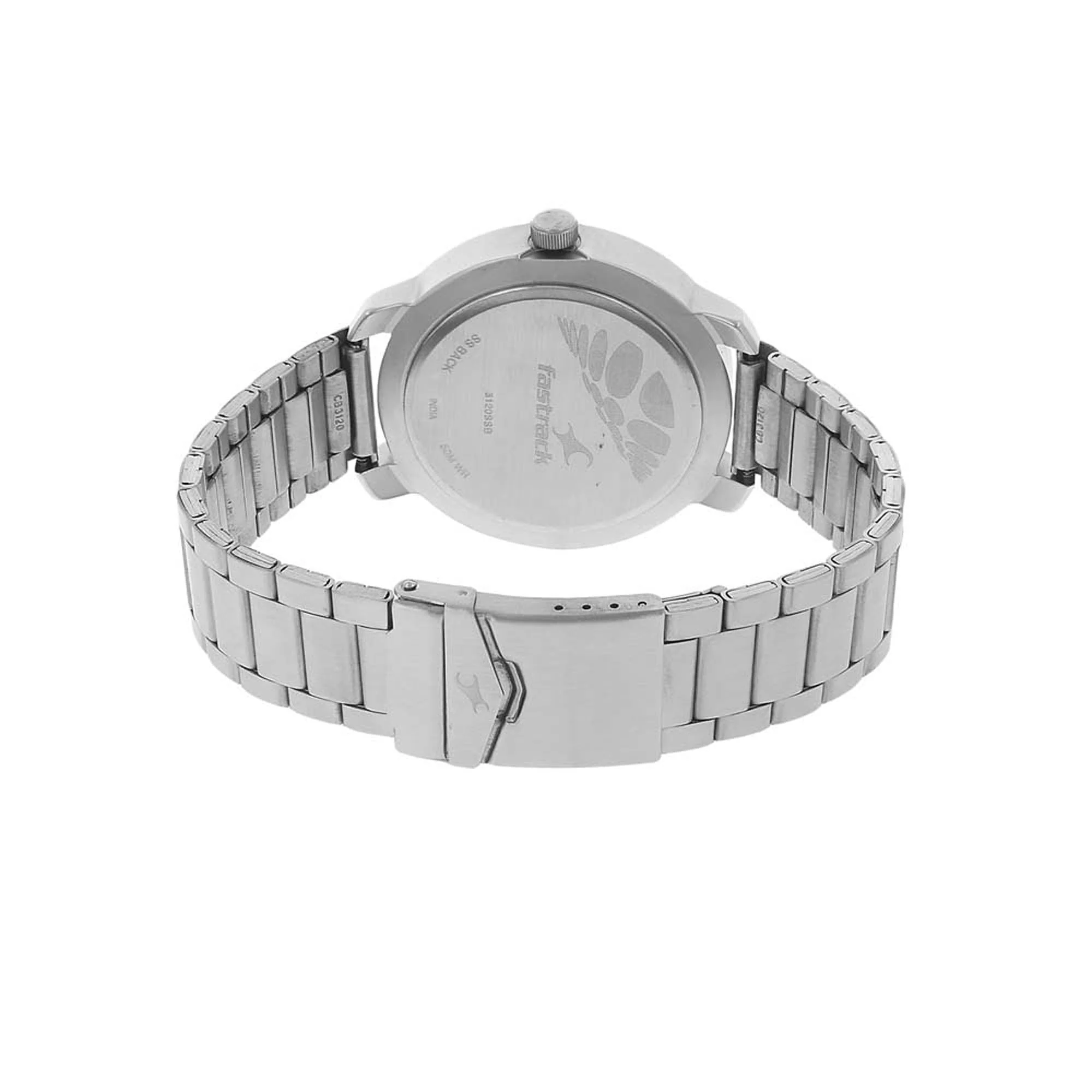 Fastrack Quartz Analog Black Dial Stainless Steel Strap Watch for Guys - Image 4