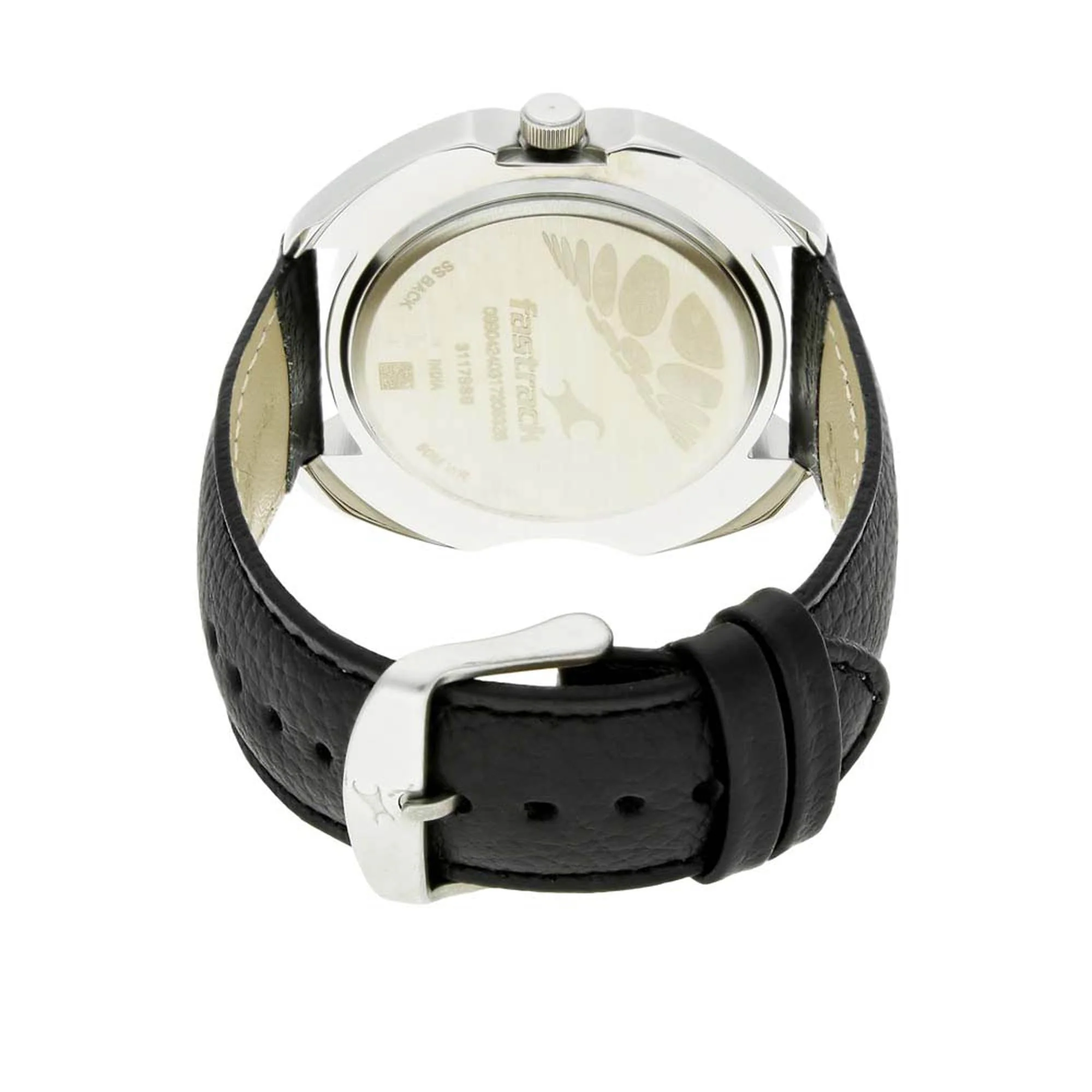 Fastrack Quartz Analog Blue Dial Leather Strap Watch for Guys - Image 4