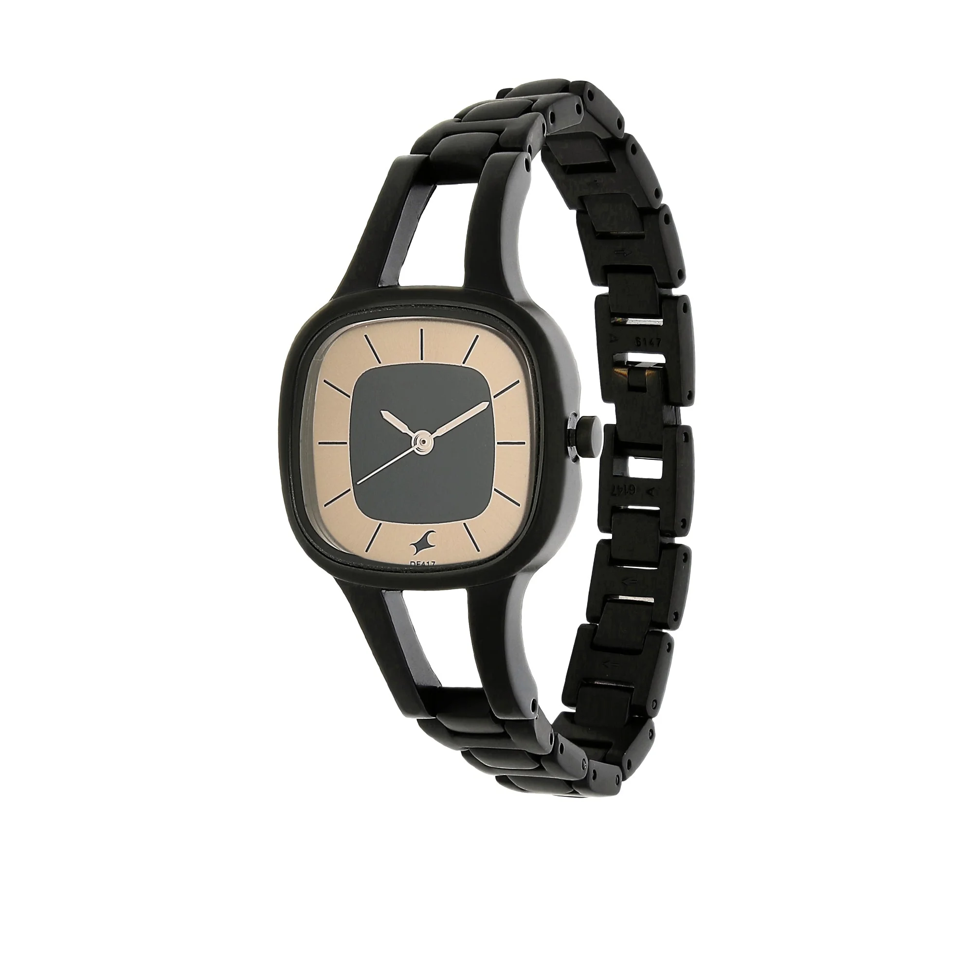 Fastrack Quartz Analog Grey Dial Metal Strap Watch for Girls - Image 2