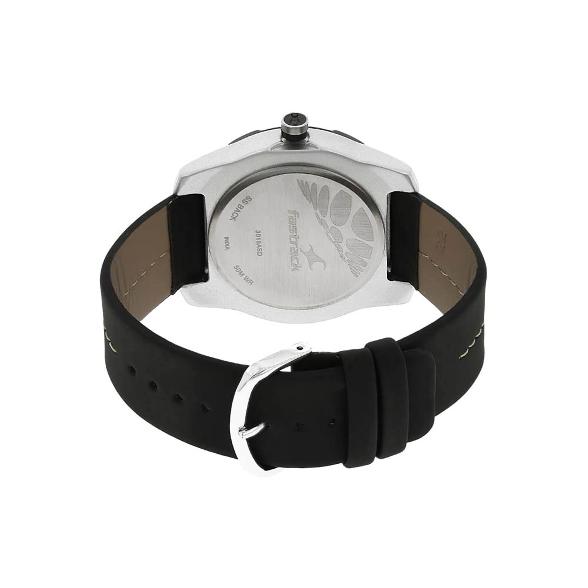 Fastrack Quartz Analog Grey Dial Plastic Strap Watch for Guys - Image 4