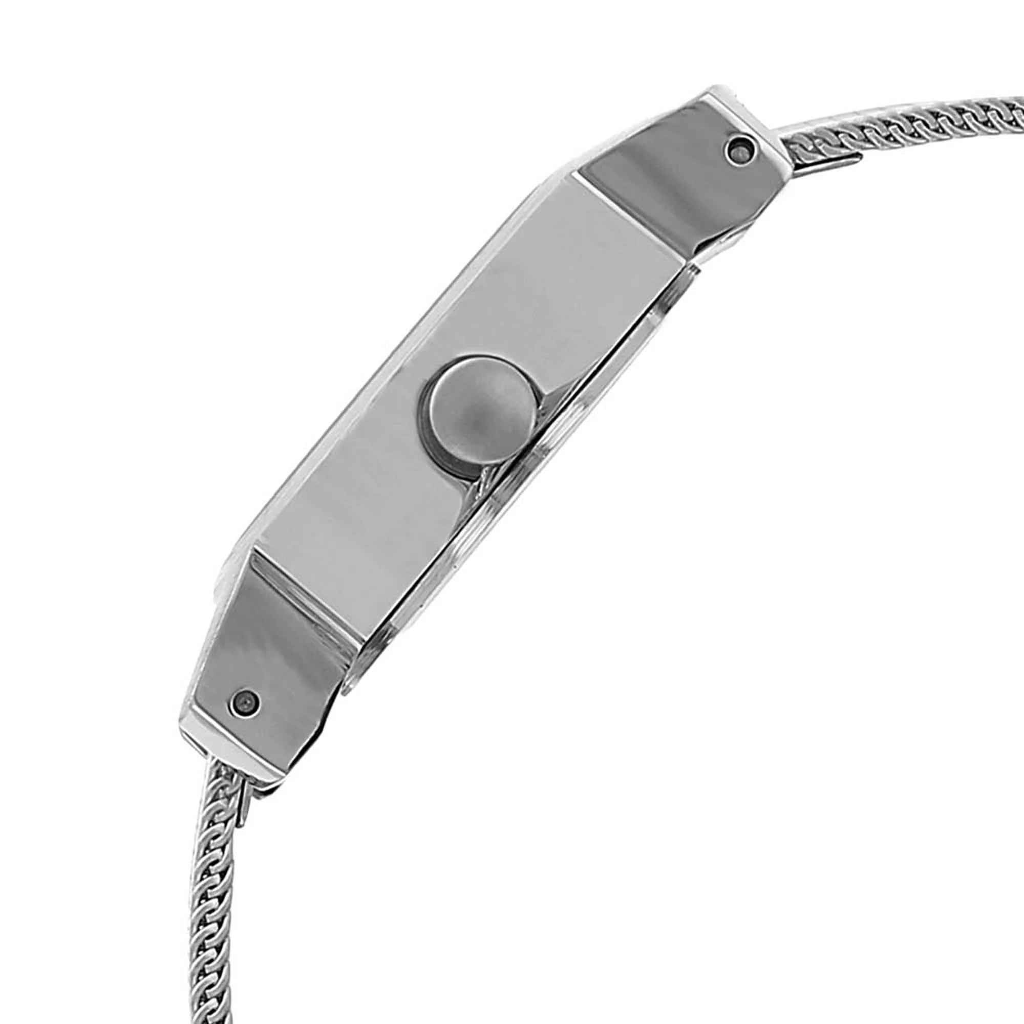 Fastrack Quartz Analog Silver Dial Metal Strap Watch for Girls - Image 3