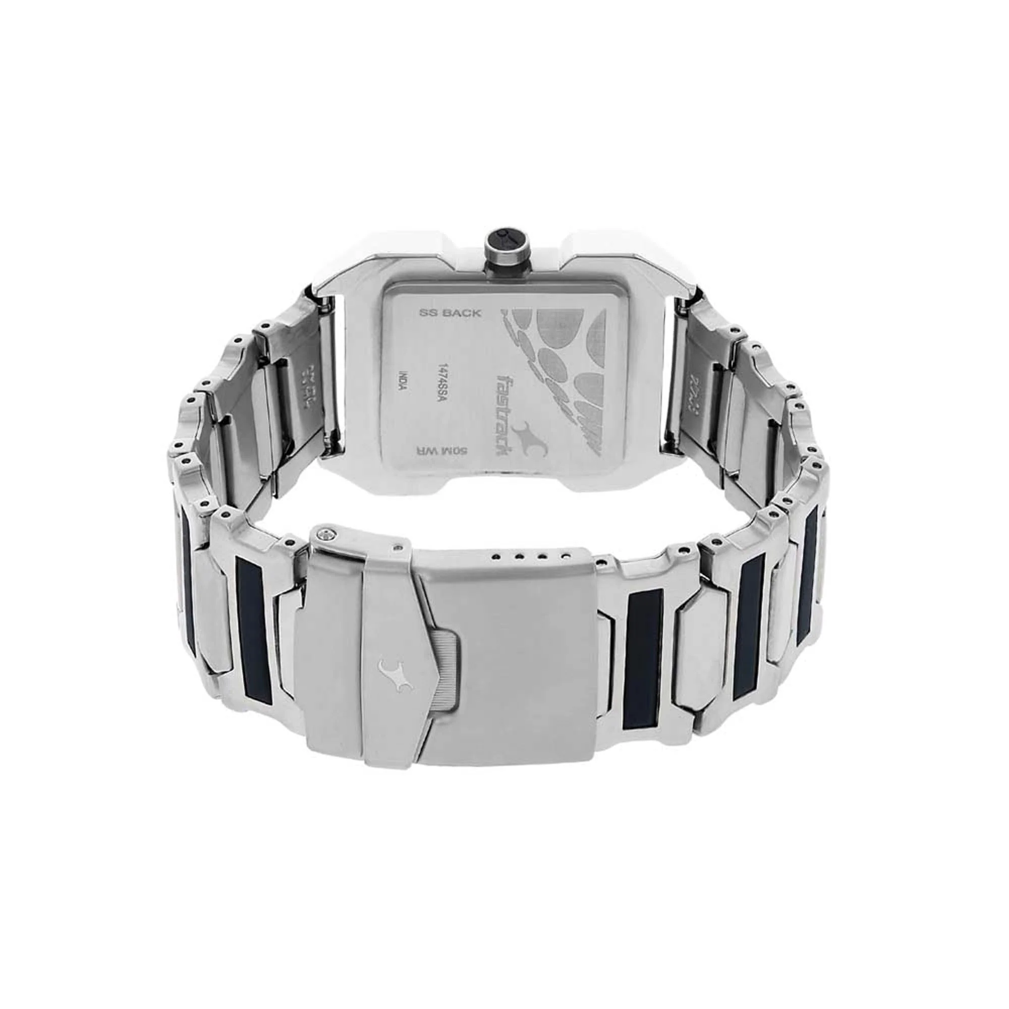 Fastrack Quartz Analog Silver Dial Stainless Steel Strap Watch for Guys - Image 4