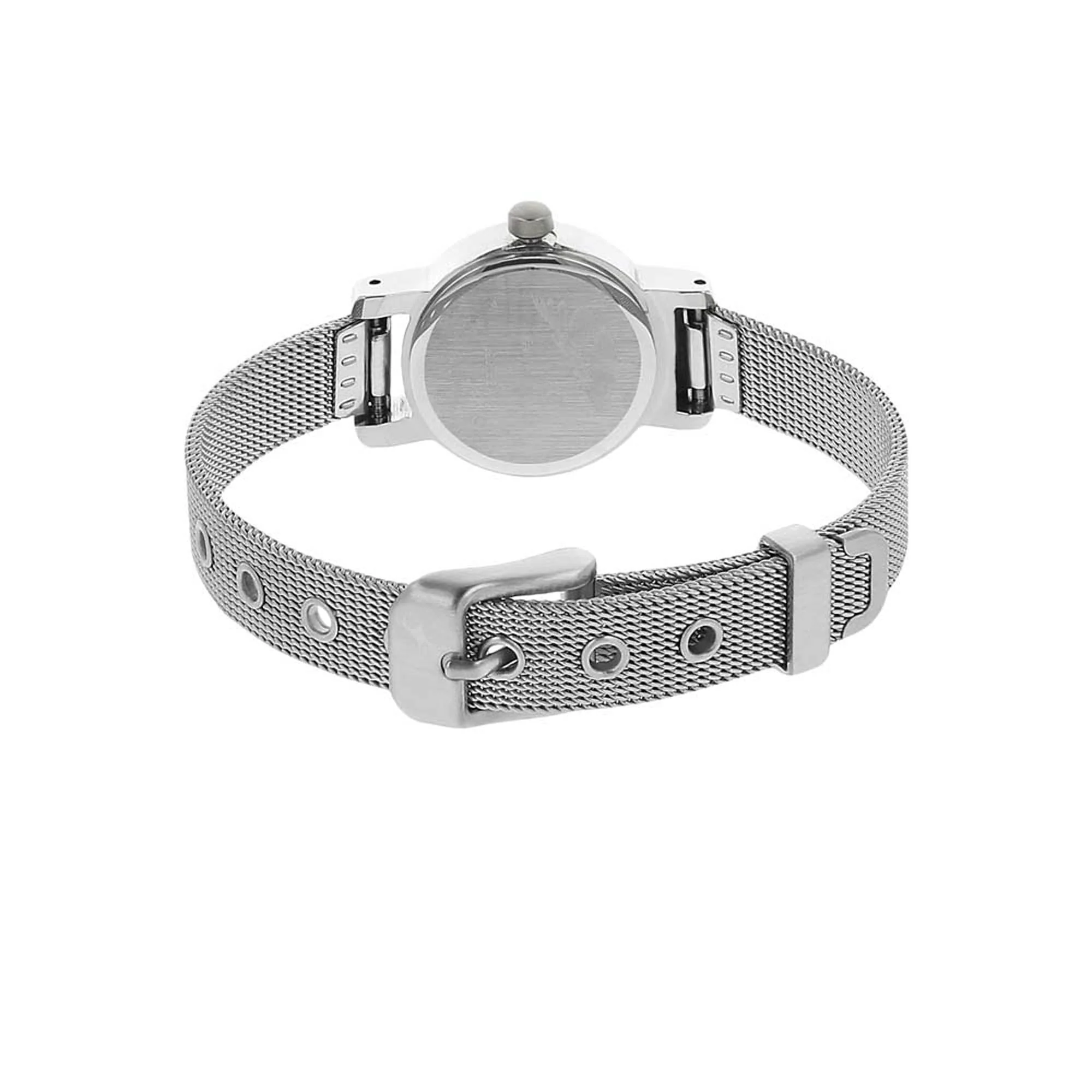Fastrack Quartz Analog White Dial Metal Strap Watch for Girls - Image 4
