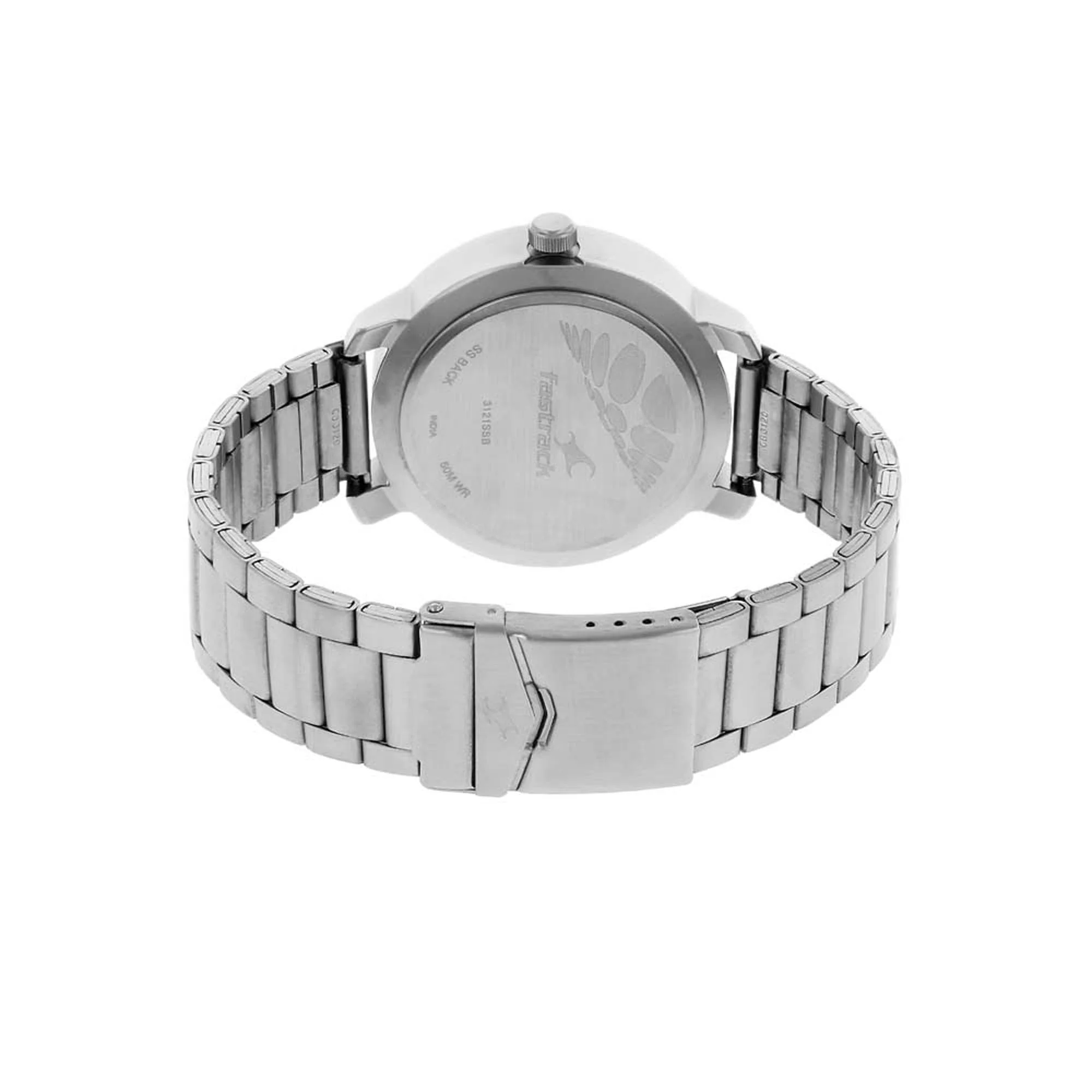 Fastrack Quartz Analog White Dial Stainless Steel Strap Watch for Guys - Image 4