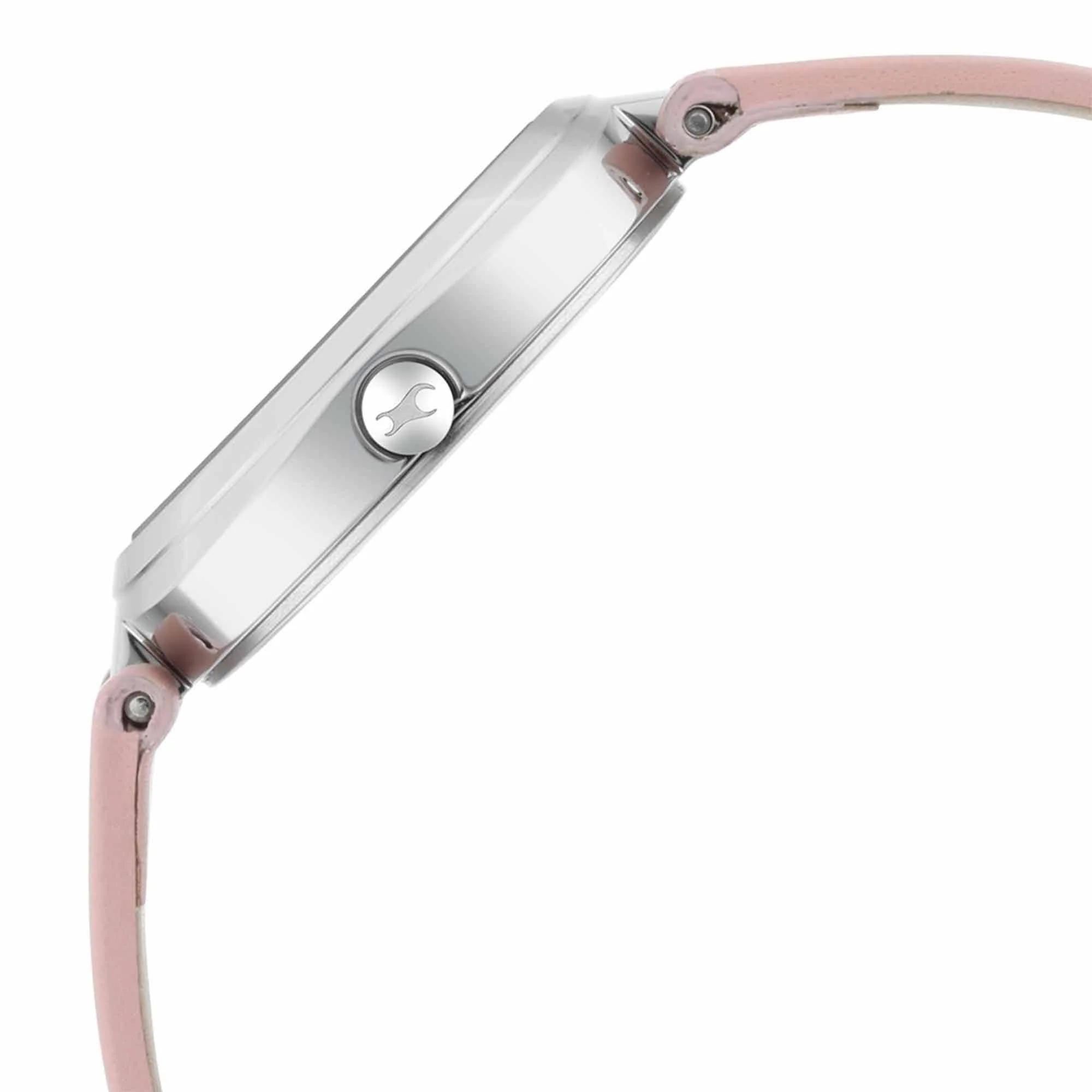 Fastrack Stunners Quartz Analog Pink Dial Leather Strap Watch for Girls - Image 3