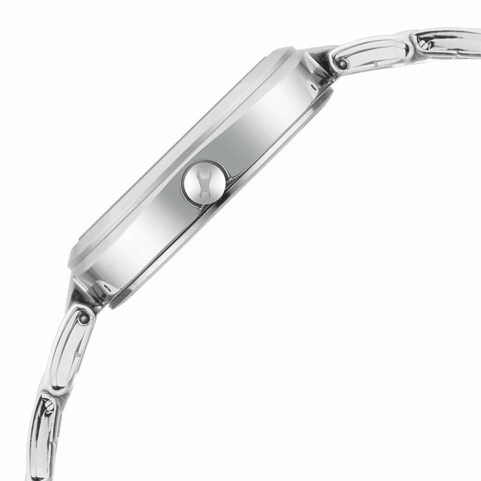 Fastrack Stunners Quartz Analog Silver Dial Metal Strap Watch for Girls - Image 3