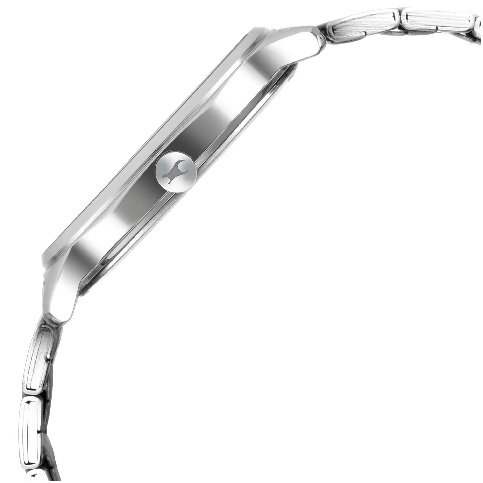 Fastrack Stunners Quartz Analog Silver Dial Metal Strap Watch for Guys - Image 3