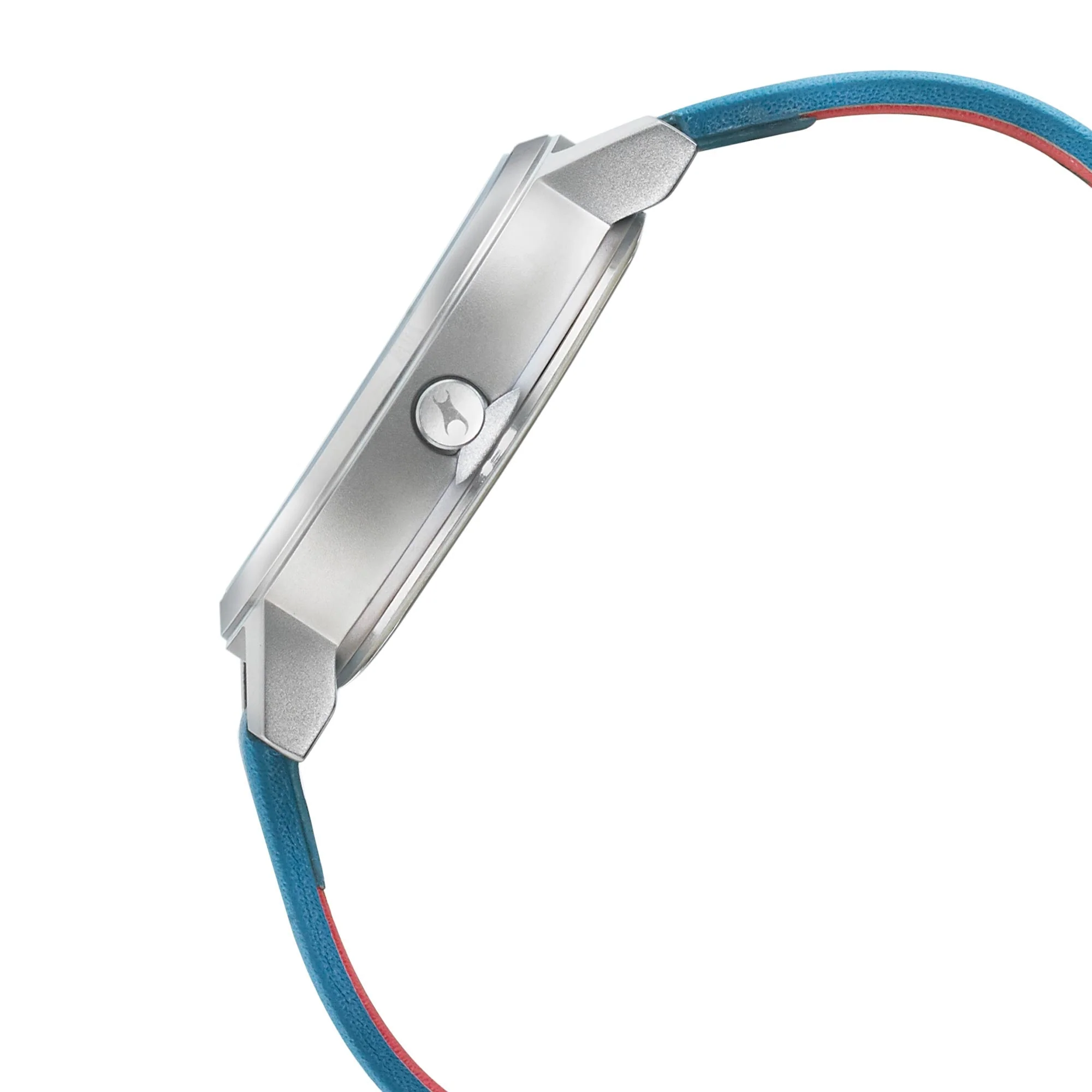Fastrack Sunburn Quartz Analog Blue Dial Leather Strap Watch for Girls - Image 4