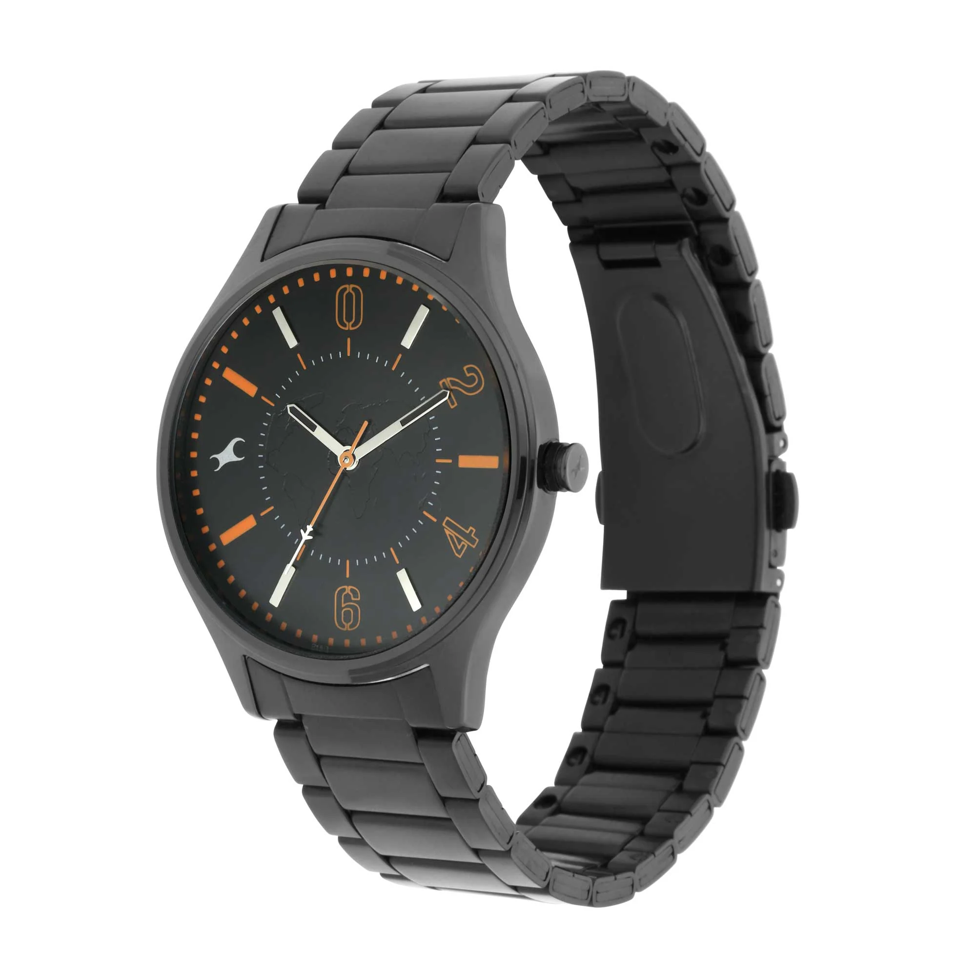 Fastrack Tripster Quartz Analog Black Dial Stainless Steel Strap Watch for Guys - Image 3