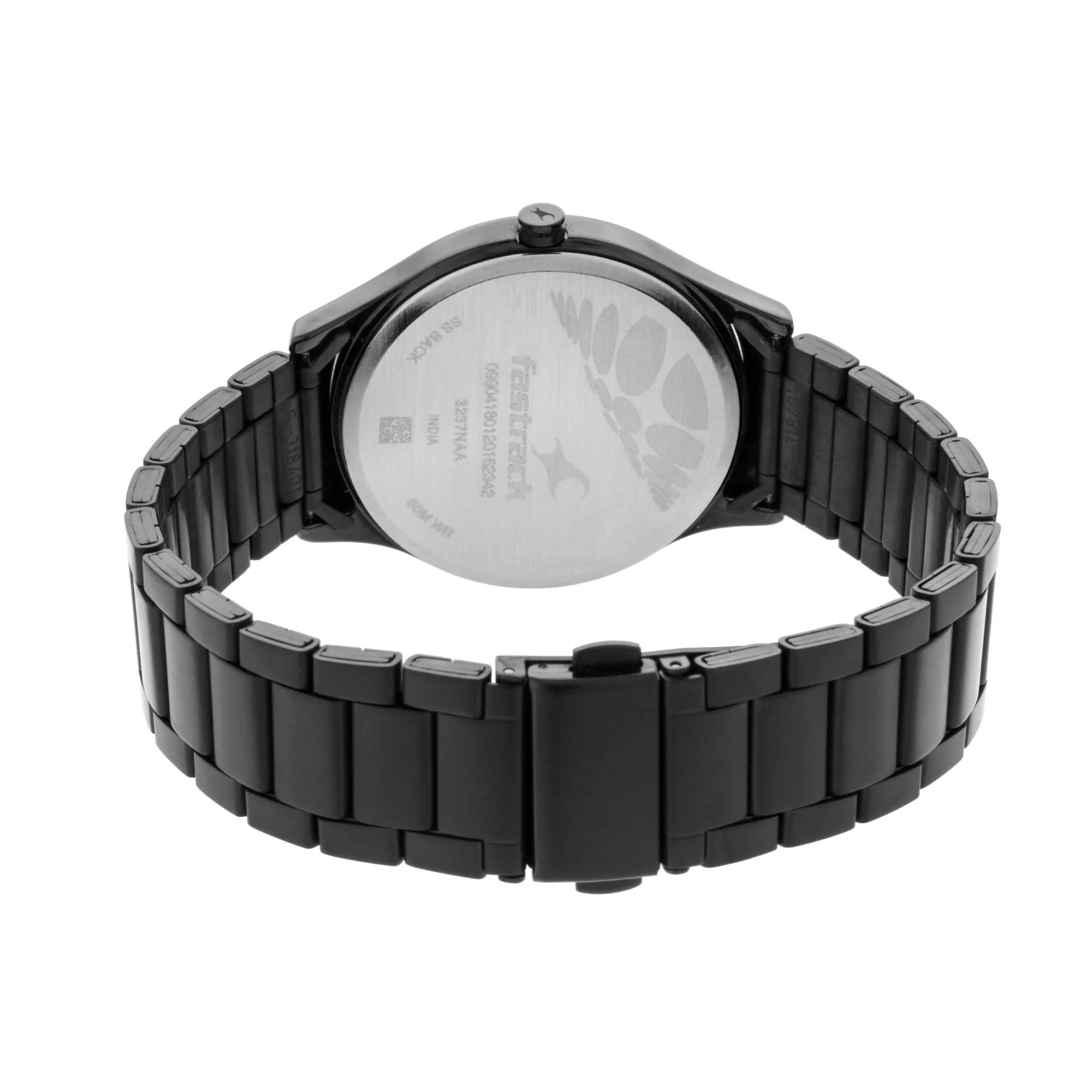 Fastrack Tripster Quartz Analog Black Dial Stainless Steel Strap Watch for Guys - Image 5