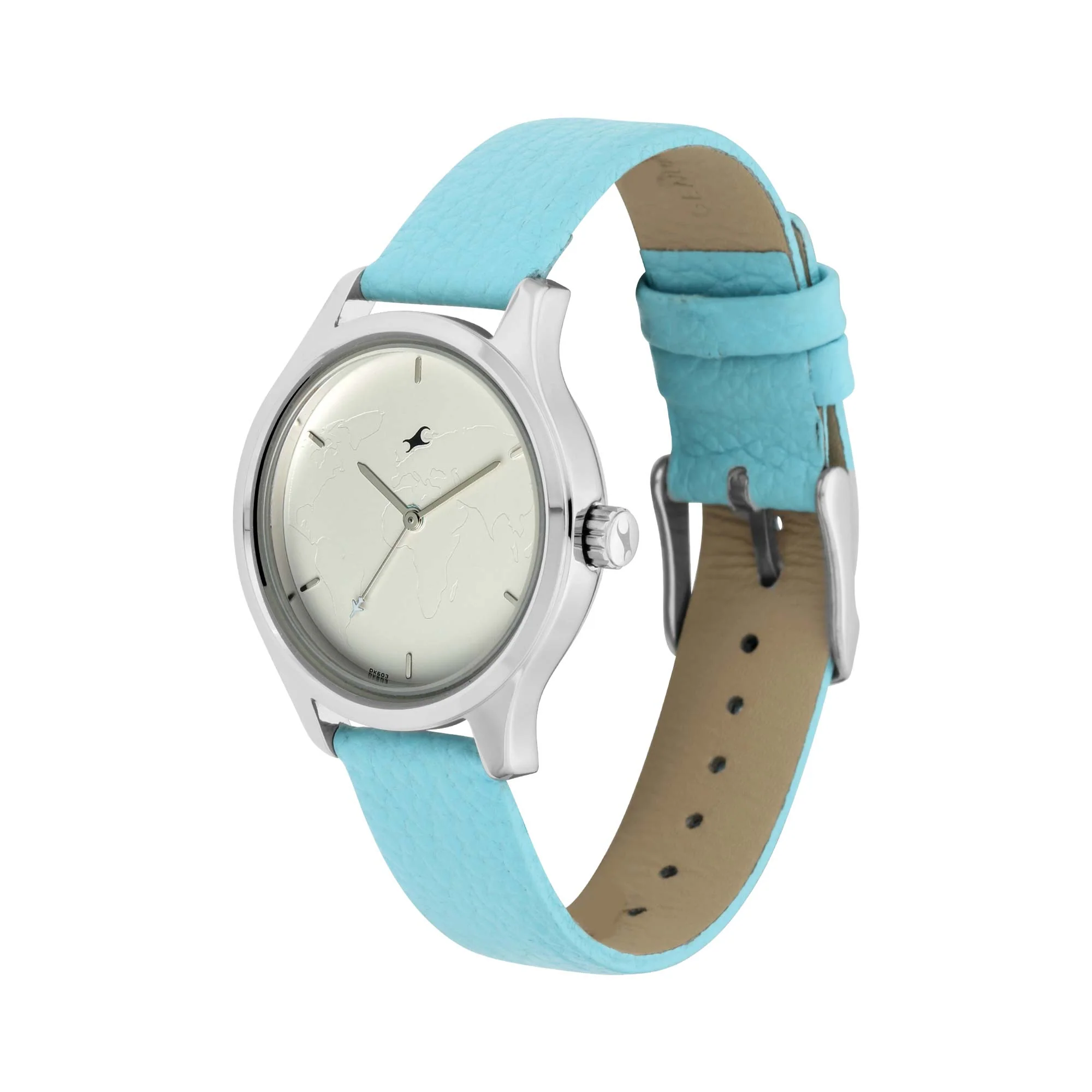 Fastrack Tripster Quartz Analog Silver Dial Leather Strap Watch for Girls - Image 3