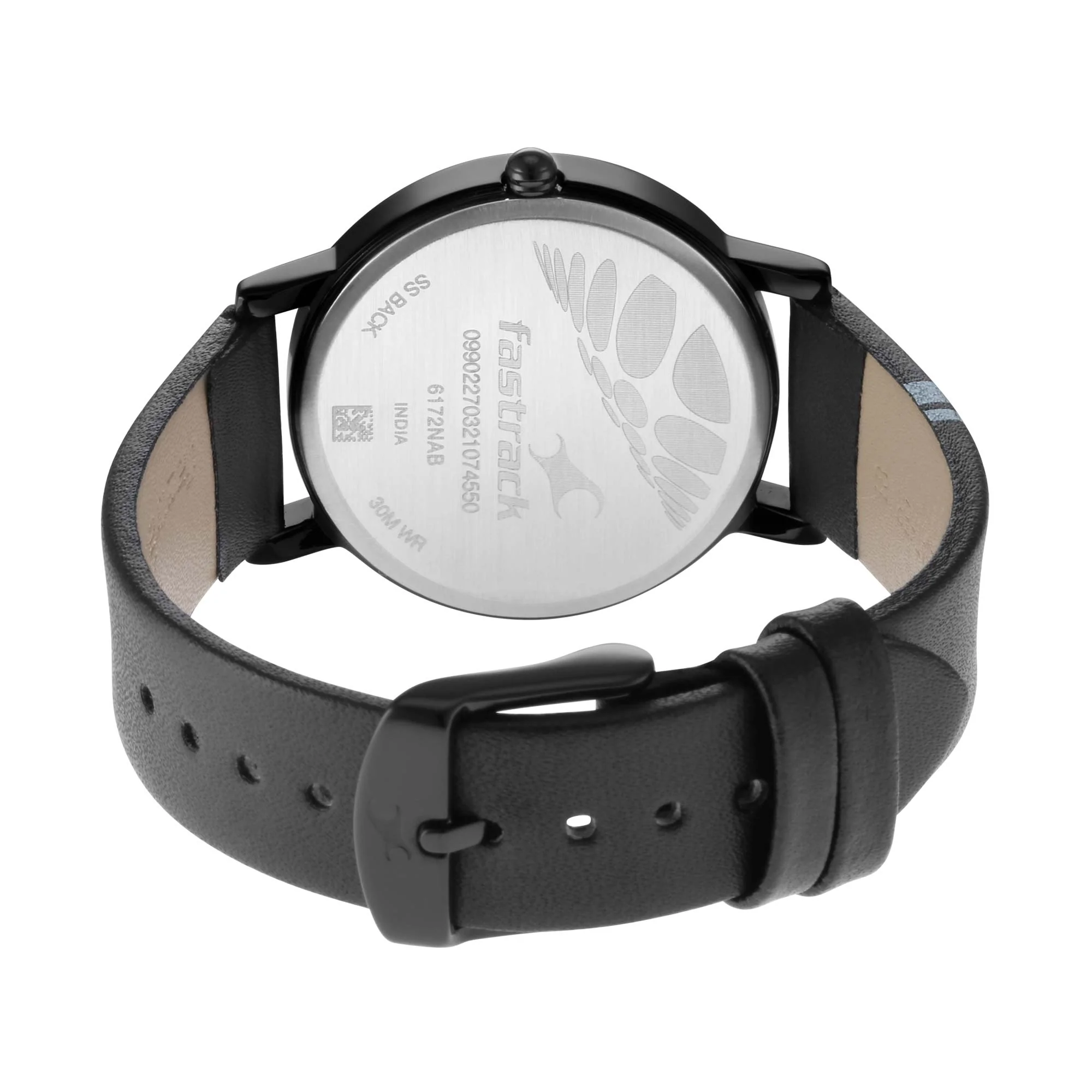 Fastrack Wear Your Look Quartz Analog with Day and Date Black Dial Leather Strap Watch for Girls - Image 4