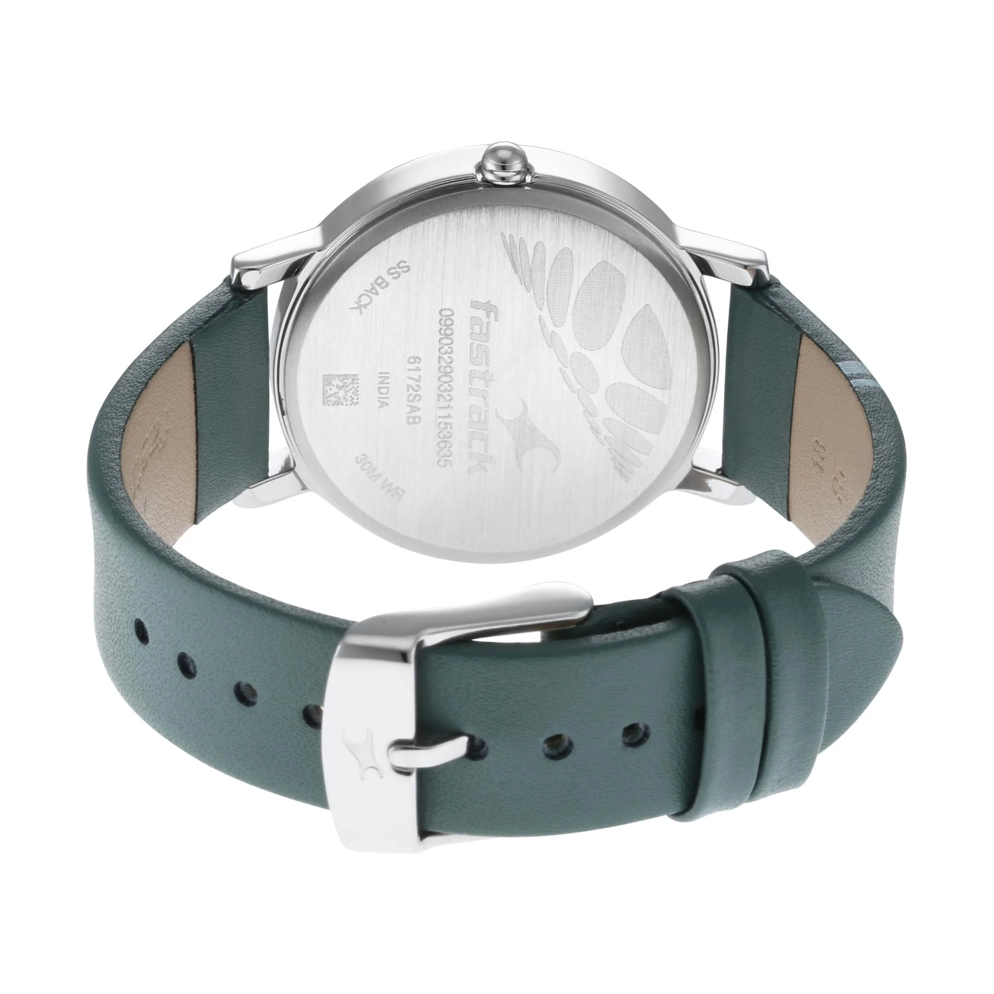 Fastrack Wear Your Look Quartz Analog with Day and Date Grey Dial Leather Strap Watch for Girls - Image 4
