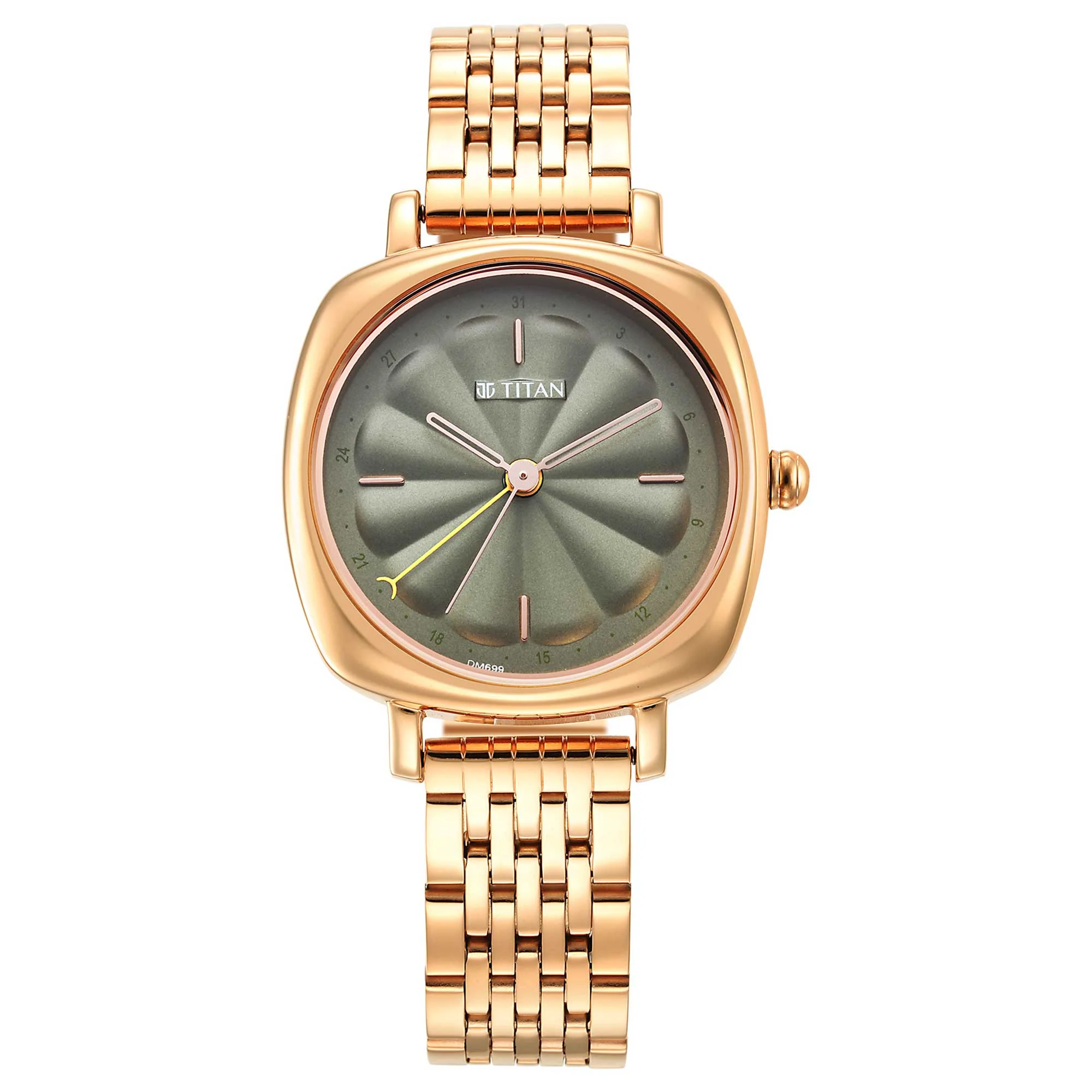 Neo Green Dial Stainless Steel Strap Watch for Women - Image 2
