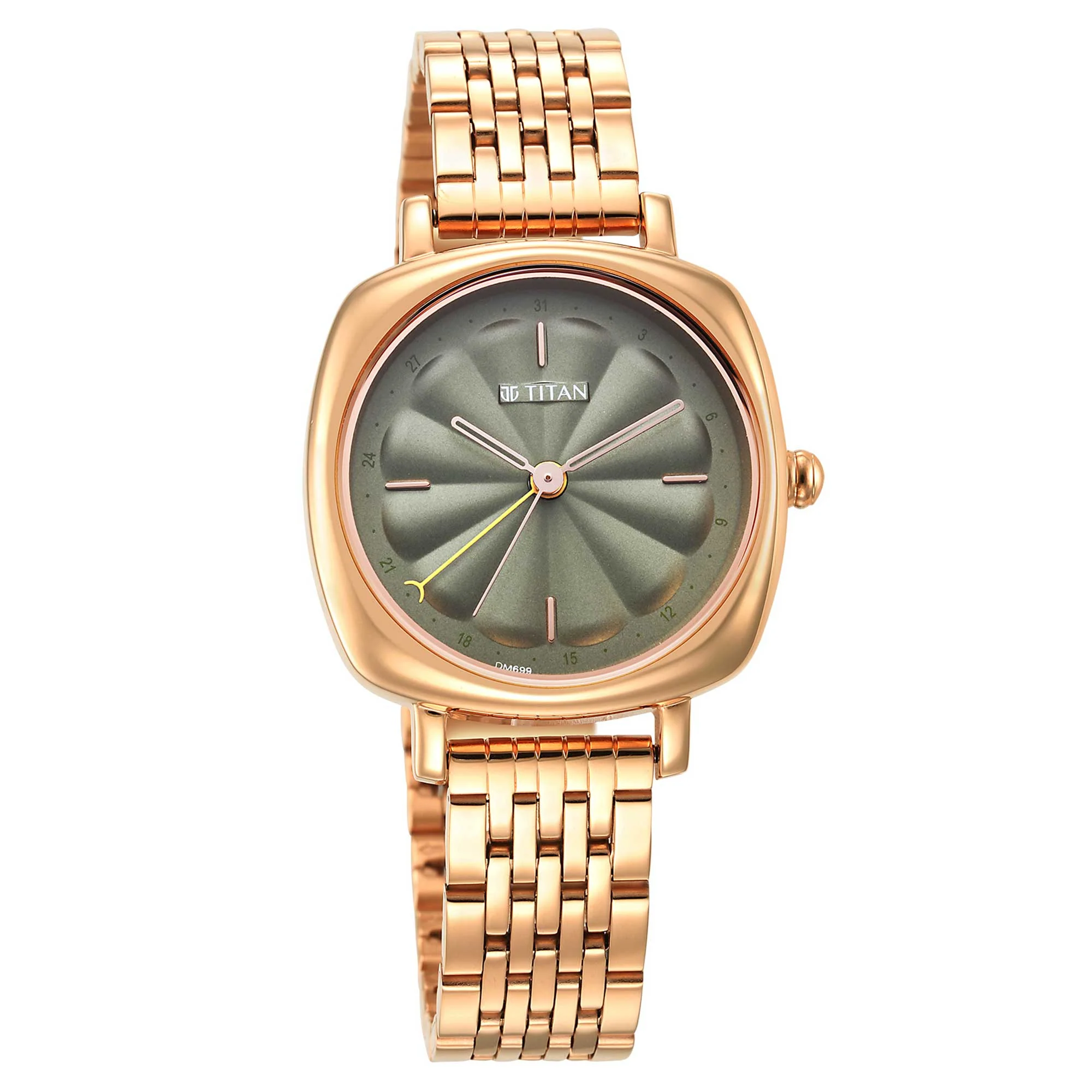 Neo Green Dial Stainless Steel Strap Watch for Women - Image 3