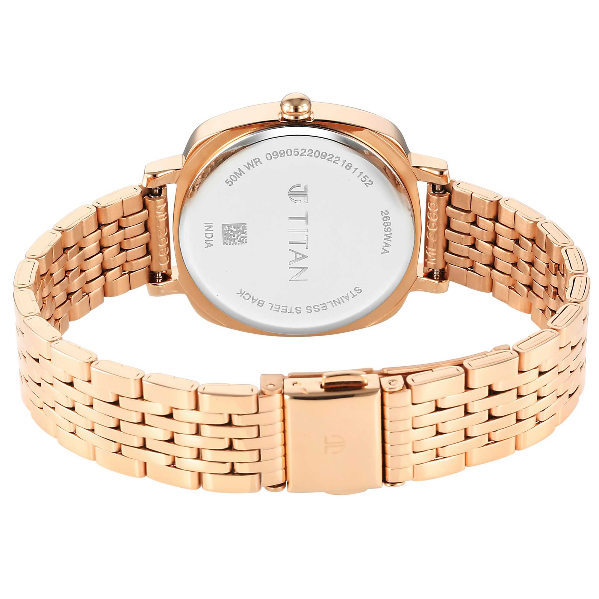Neo Green Dial Stainless Steel Strap Watch for Women - Image 6
