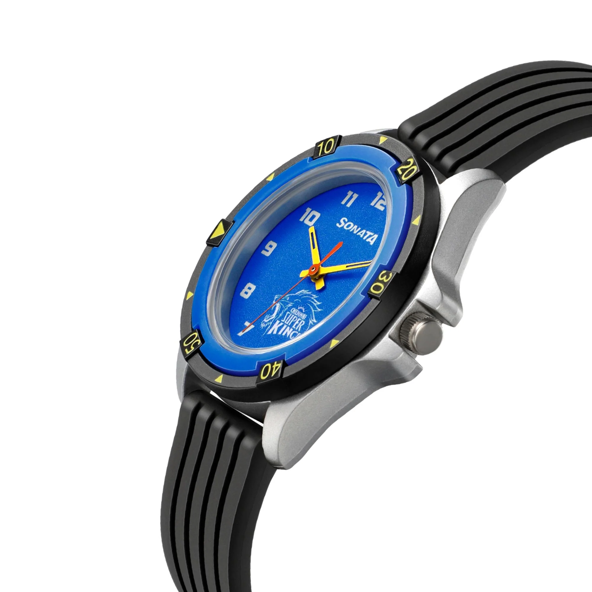 SF Csk Quartz Analog Blue Dial TPU Strap Unisex Watch - Image 3
