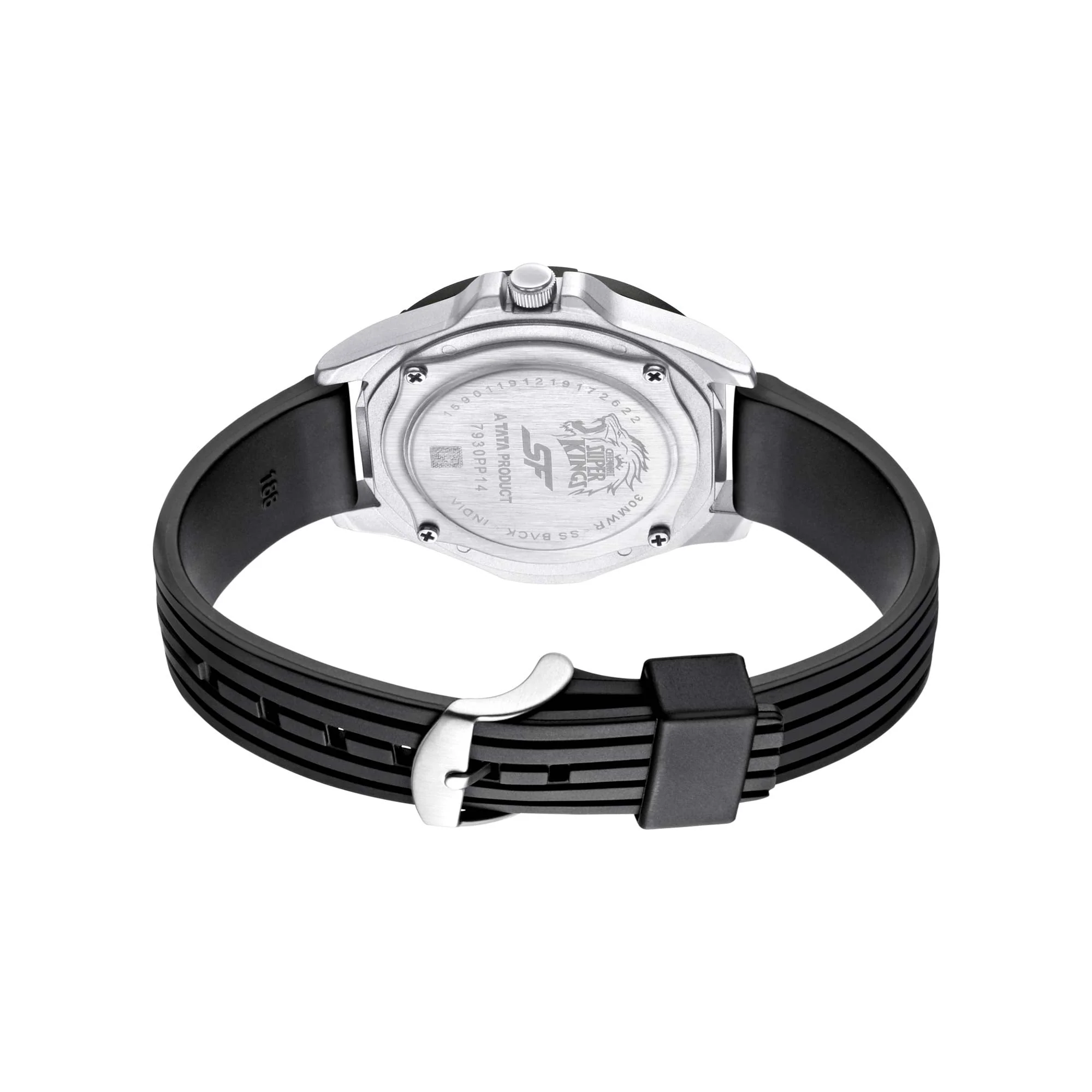 SF Csk Quartz Analog Blue Dial TPU Strap Unisex Watch - Image 4