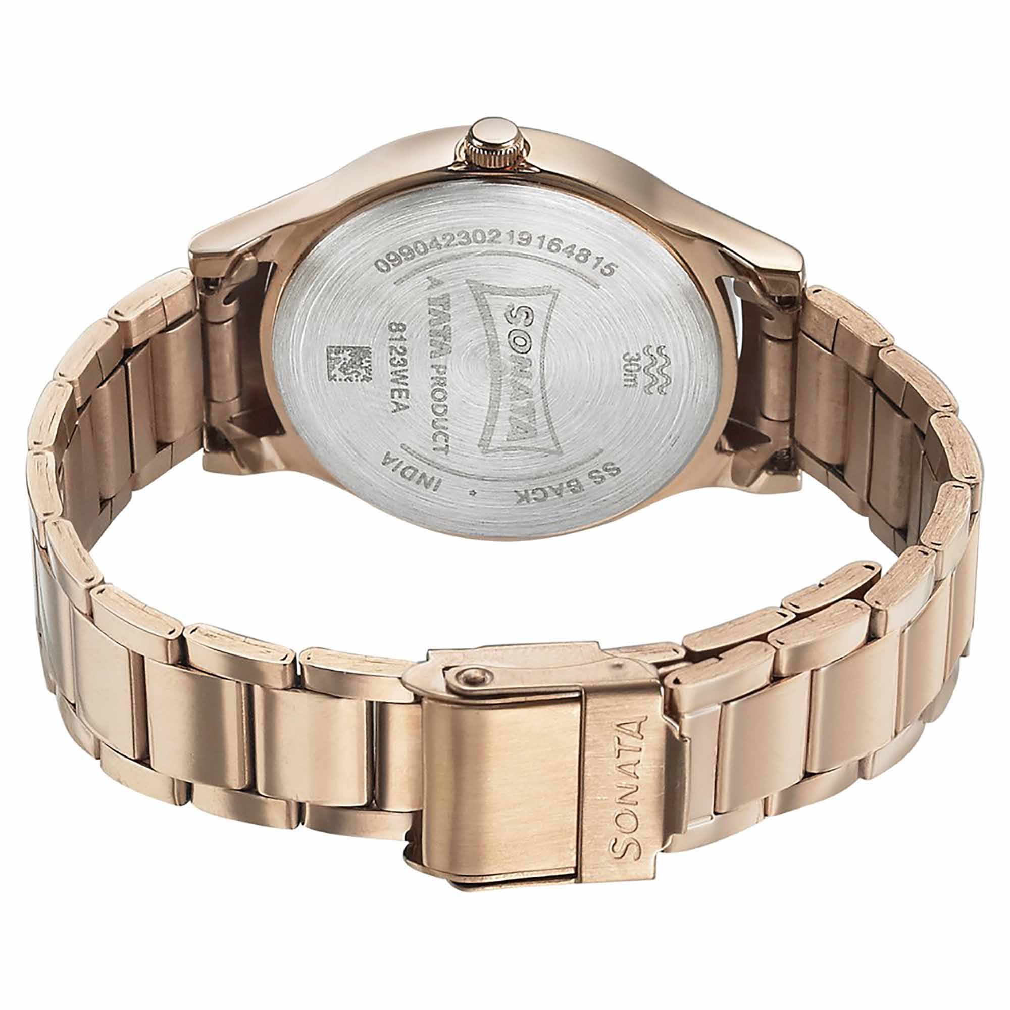 Sonata Blush It Up Maroon Dial Women Watch With Stainless Steel Strap - Image 4