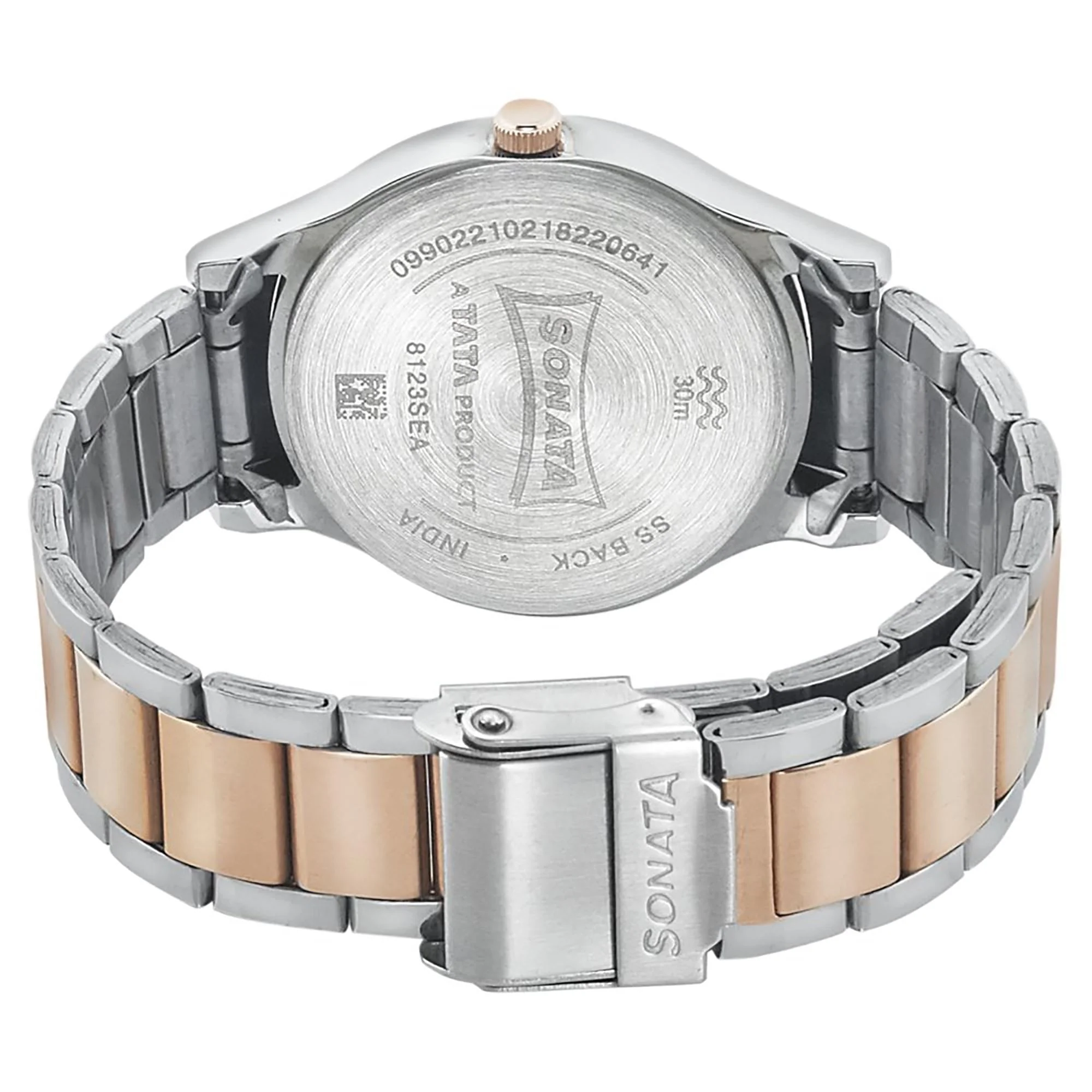 Sonata Blush Rose Gold Dial Women Watch With Stainless Steel Strap - Image 4