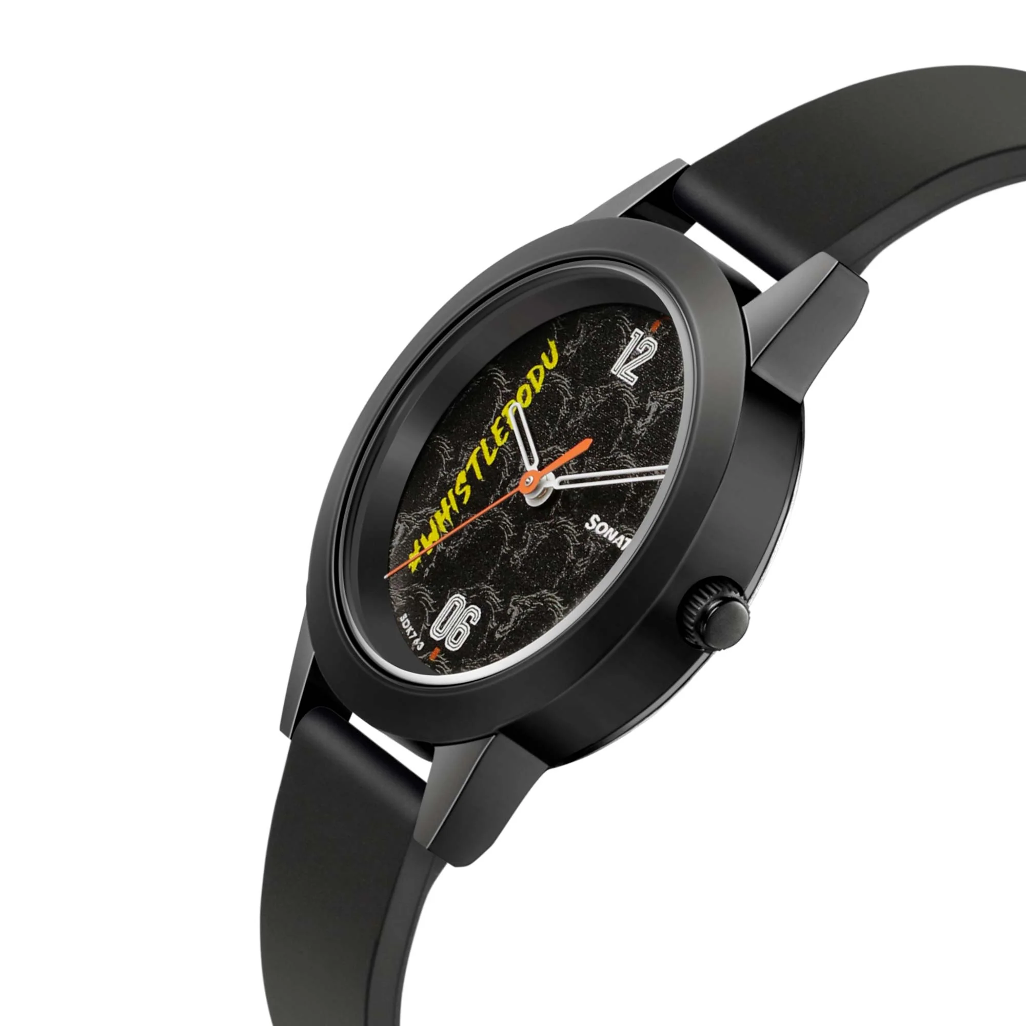 Sonata Csk Black Dial Women Watch With TPU Strap - Image 3