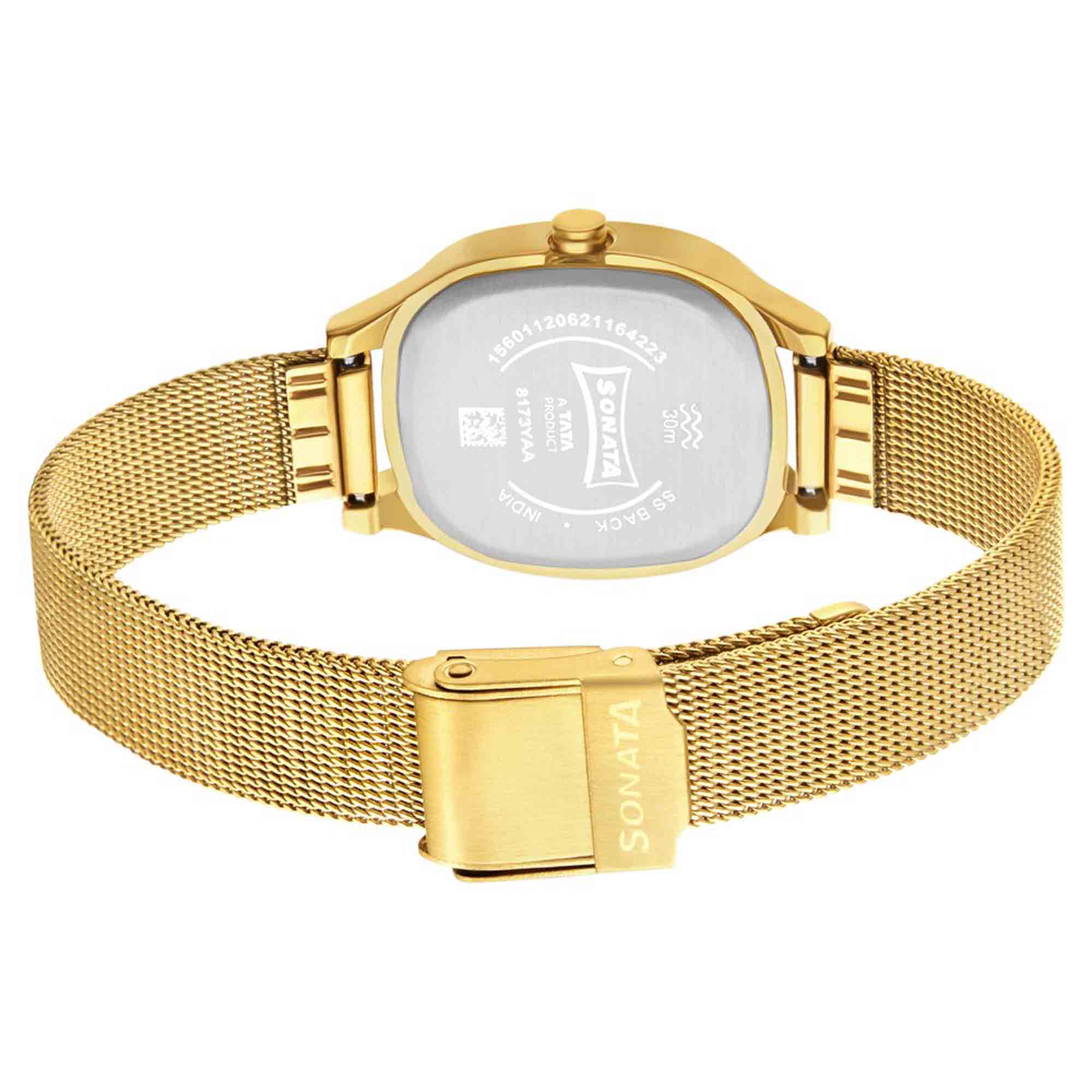 Sonata Linnea Green Dial Women Watch With Stainless Steel Strap - Image 4