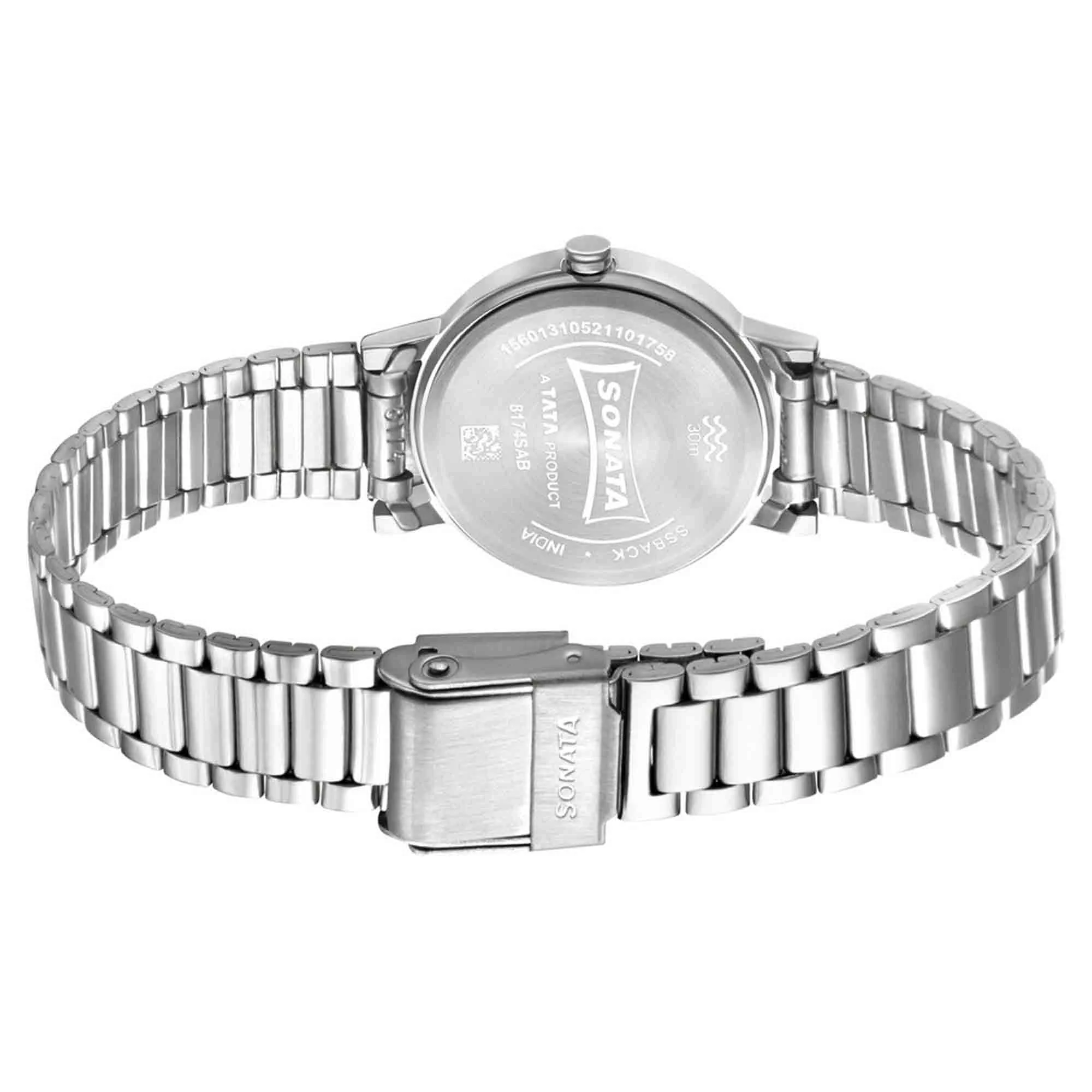 Sonata Linnea Pink Dial Women Watch With Stainless Steel Strap - Image 4