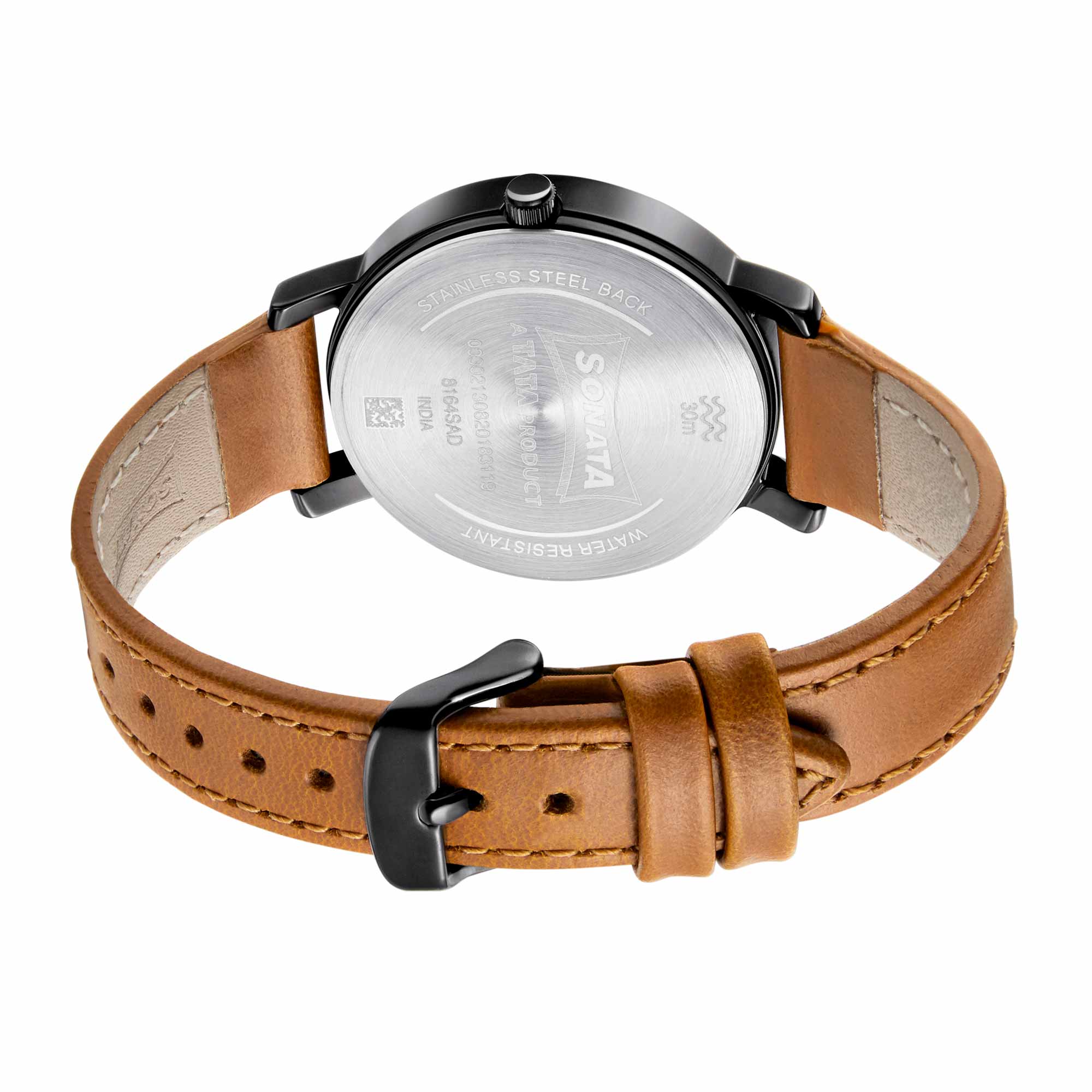 Sonata Multifunctions Blue Dial Women Watch With Leather Strap - Image 4