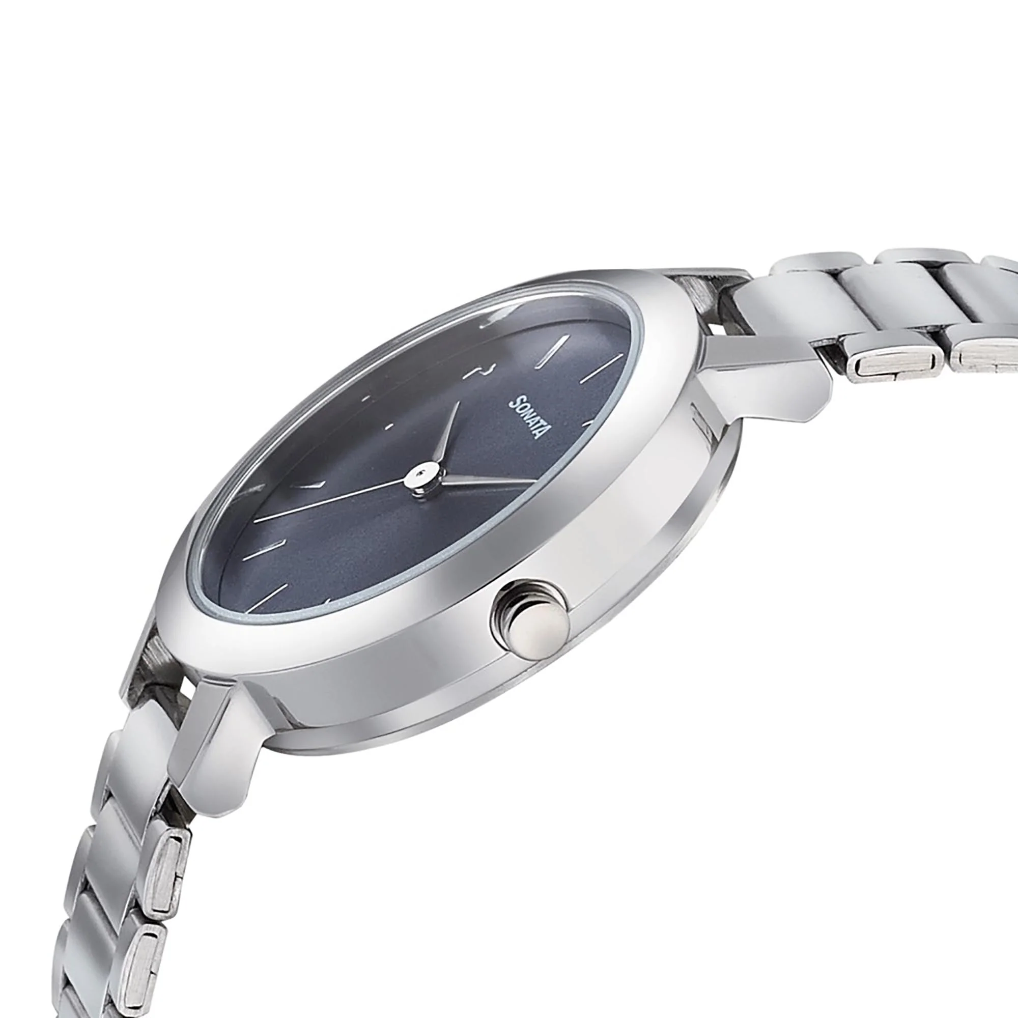 Sonata Play Blue Dial Women Watch With Stainless Steel Strap - Image 3