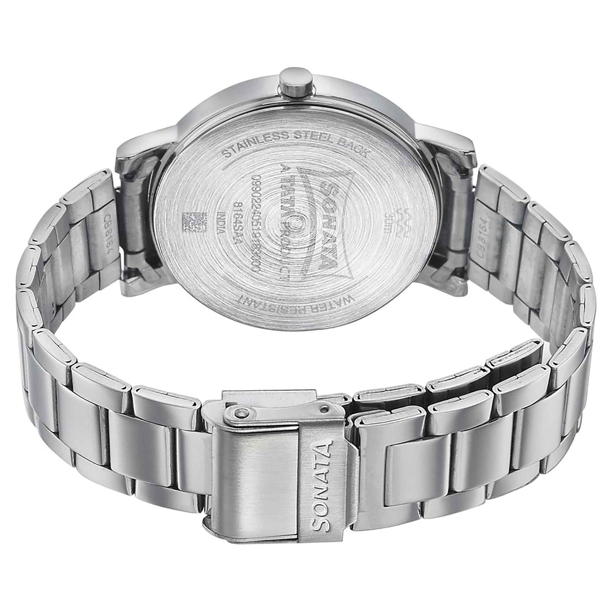 Sonata Play Blue Dial Women Watch With Stainless Steel Strap - Image 4