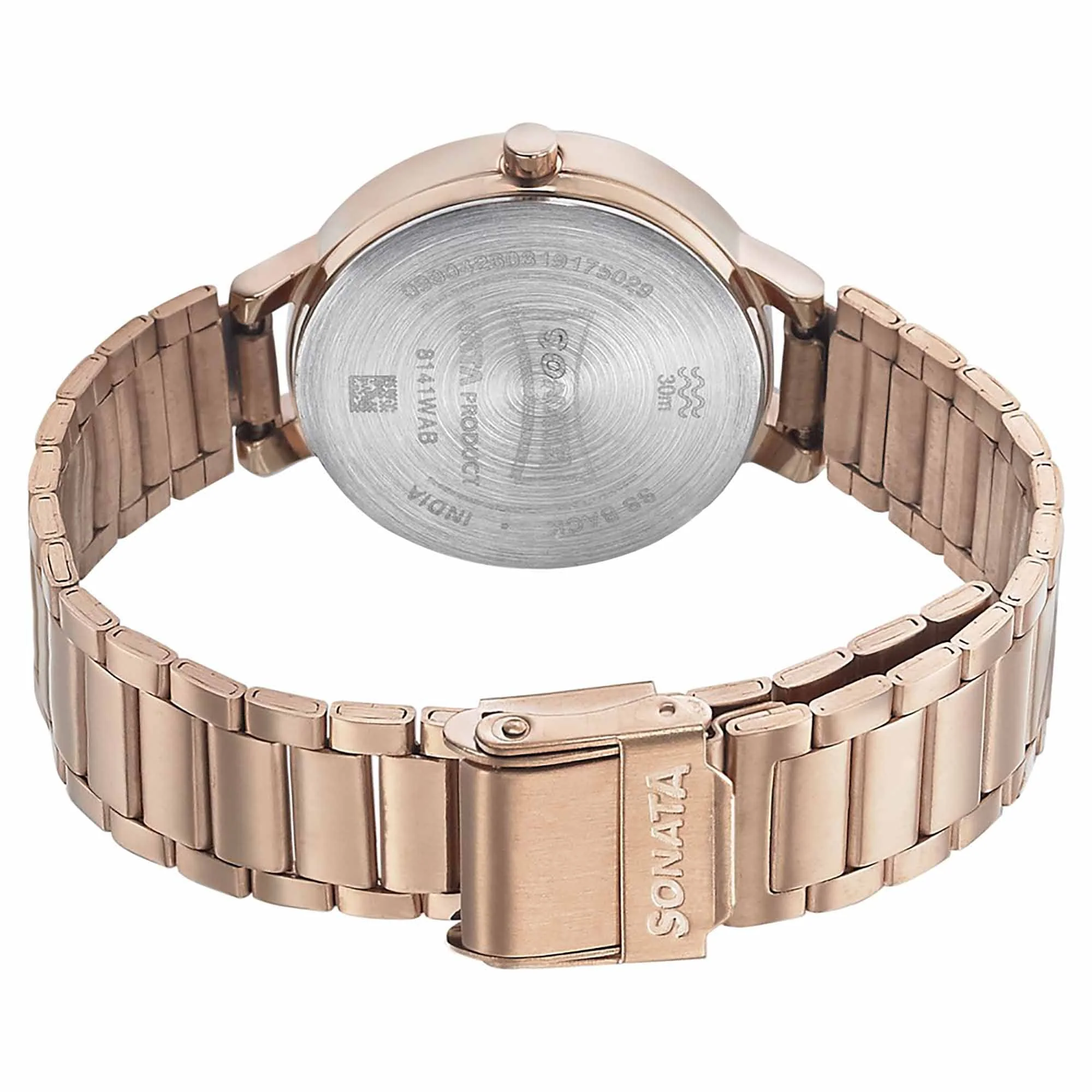 Sonata Play Purple Dial Women Watch With Stainless Steel Strap - Image 4