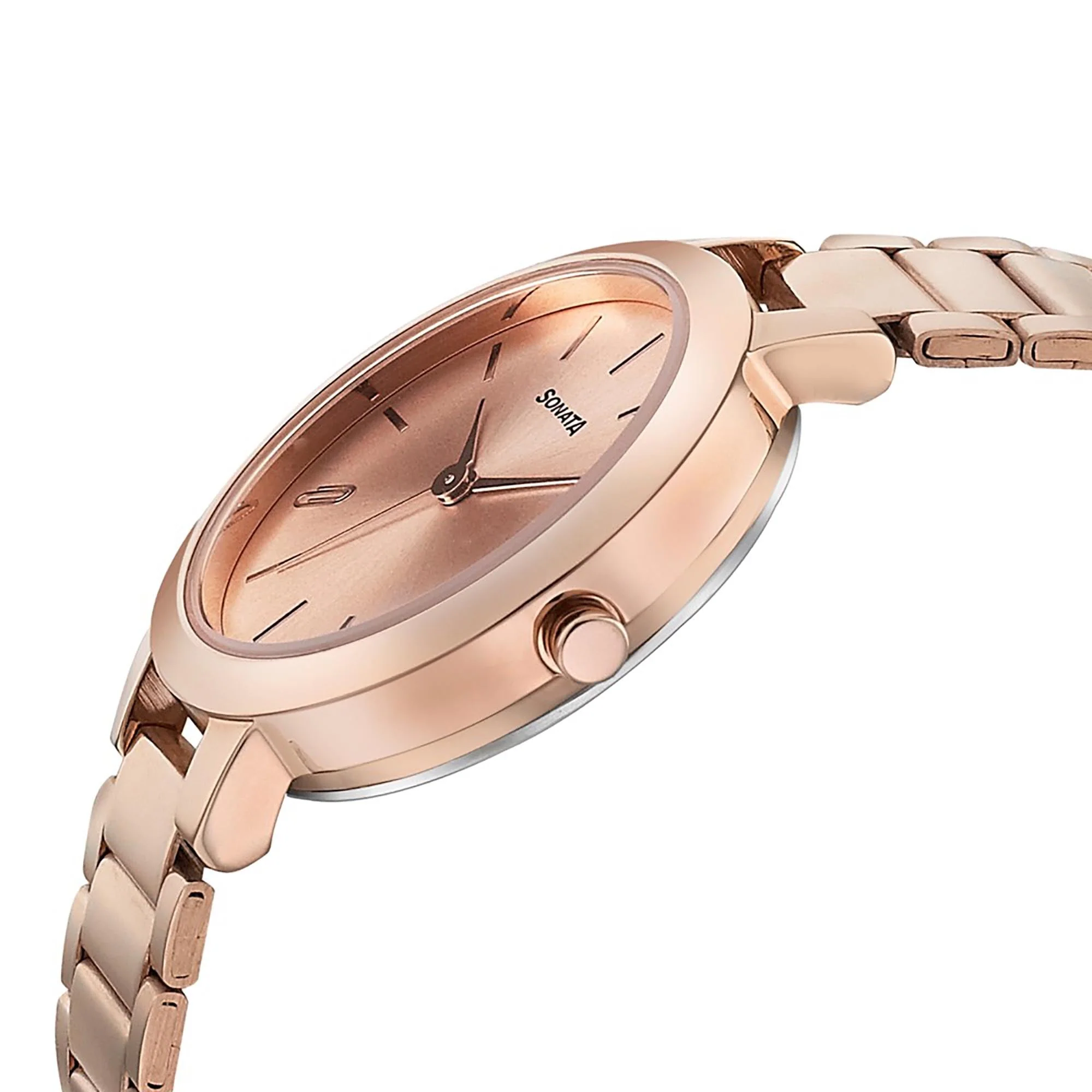 Sonata Play Rose Gold Dial Women Watch With Stainless Steel Strap - Image 3