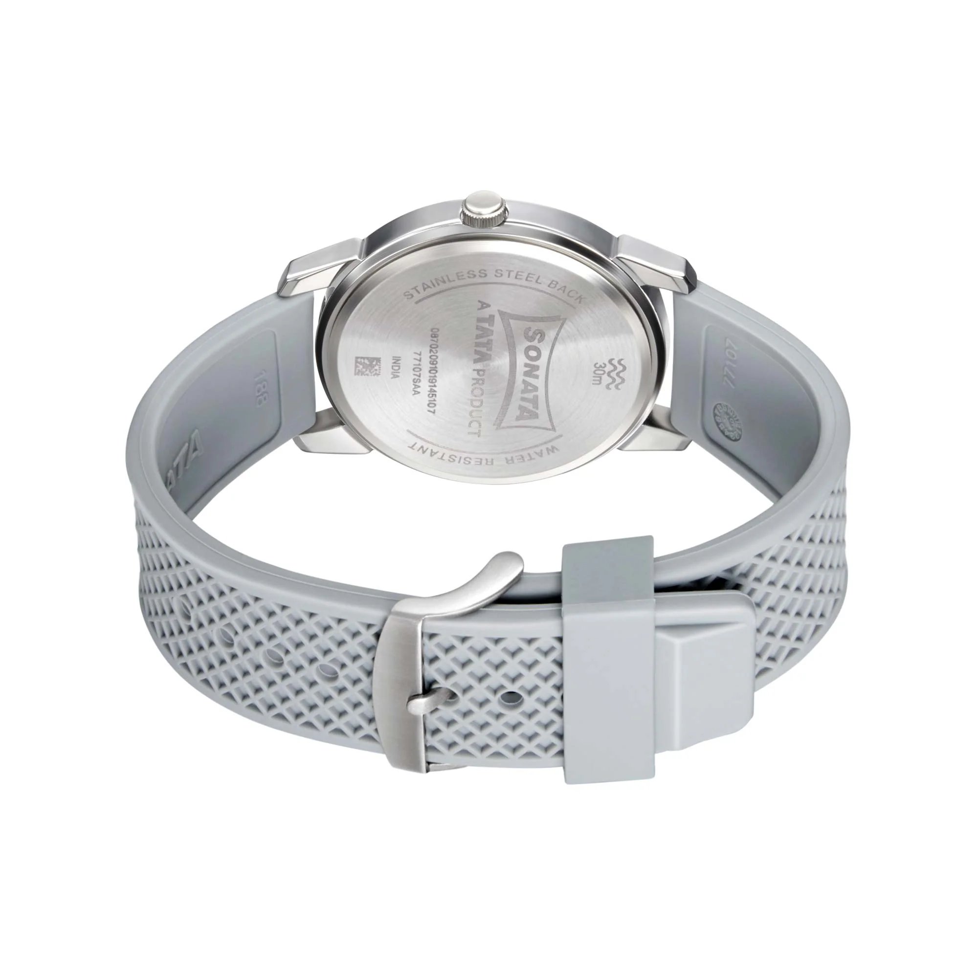 Sonata Quartz Analog Grey Dial TPU Strap Watch for Men - Image 4