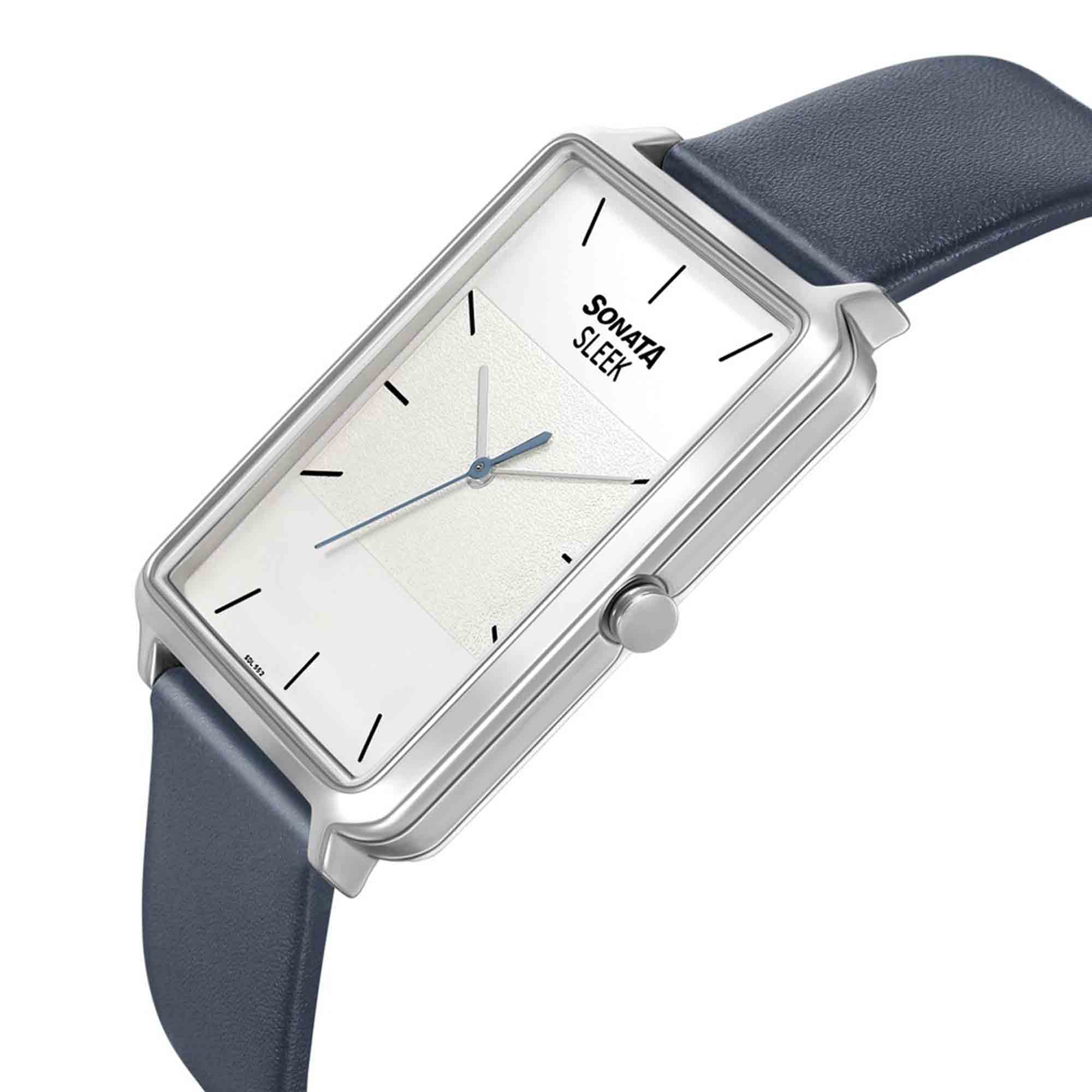 Sonata Quartz Analog Leather Strap Watch for Men - Image 3