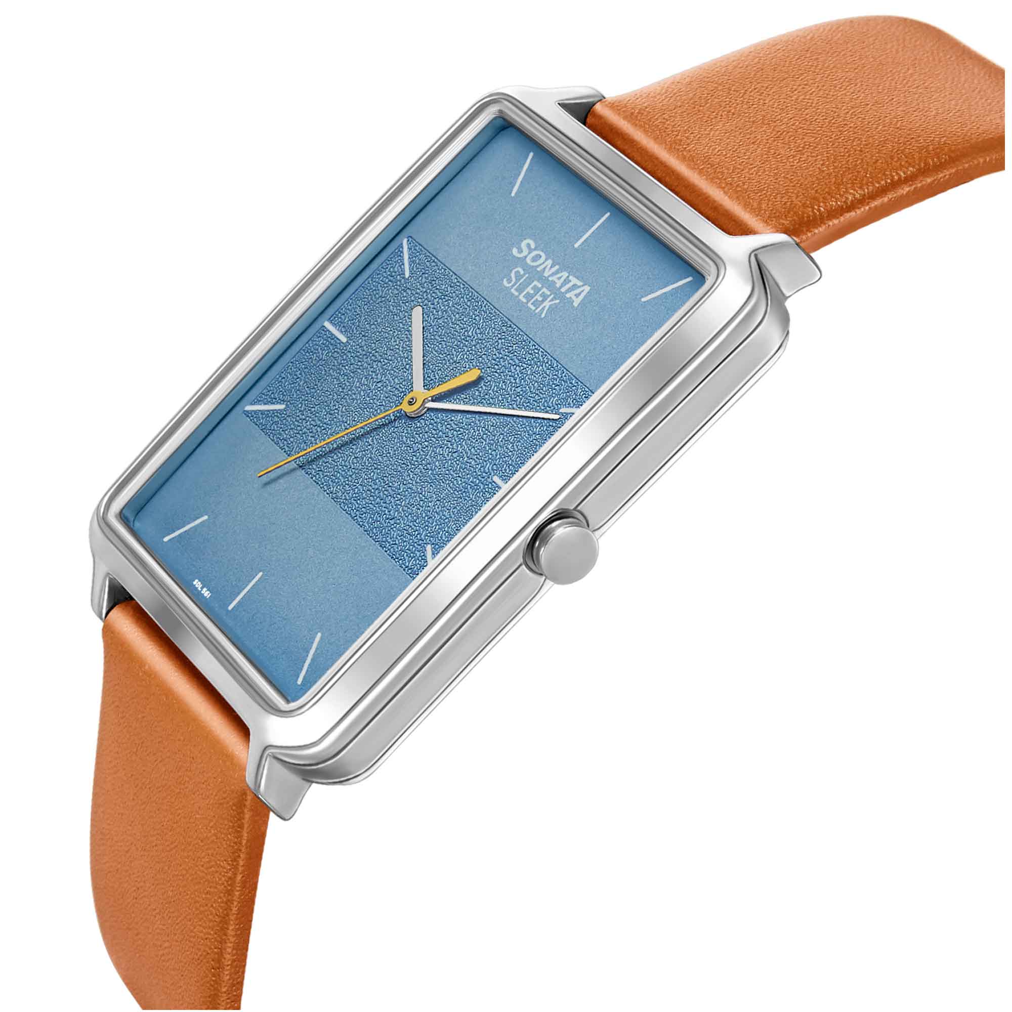 Sonata Quartz Analog Leather Strap Watch for Men - Image 2