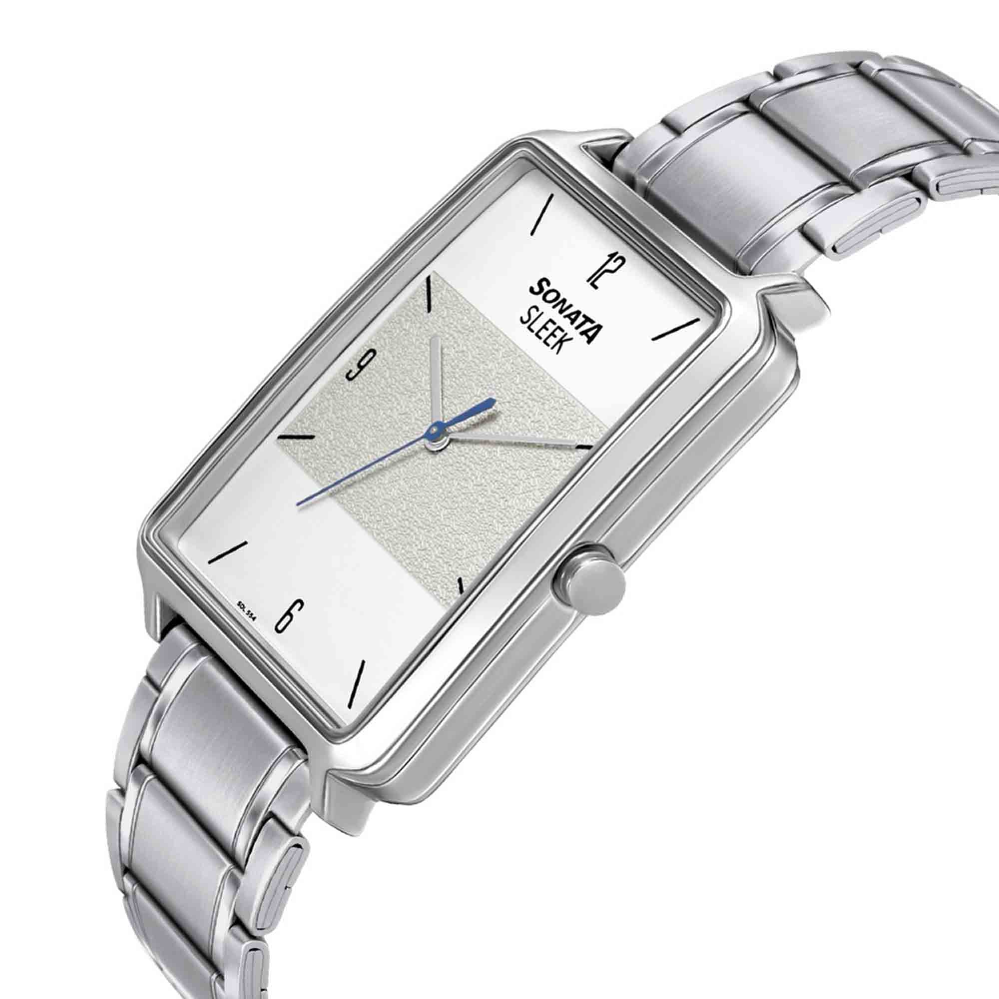Sonata Quartz Analog Stainless Steel Strap Watch for Men - Image 3