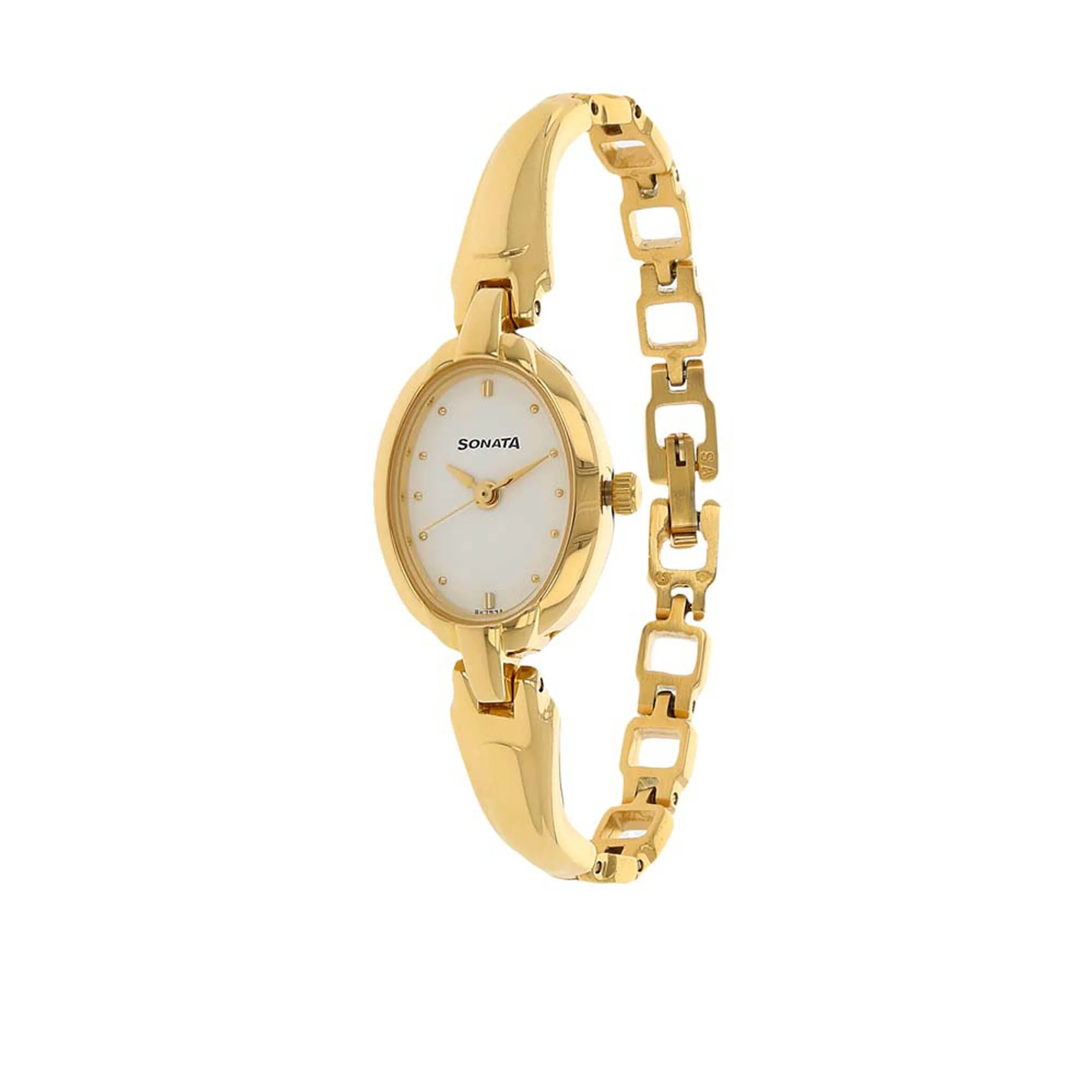 Sonata Quartz Analog White Dial Metal Strap Watch for Women - Image 2