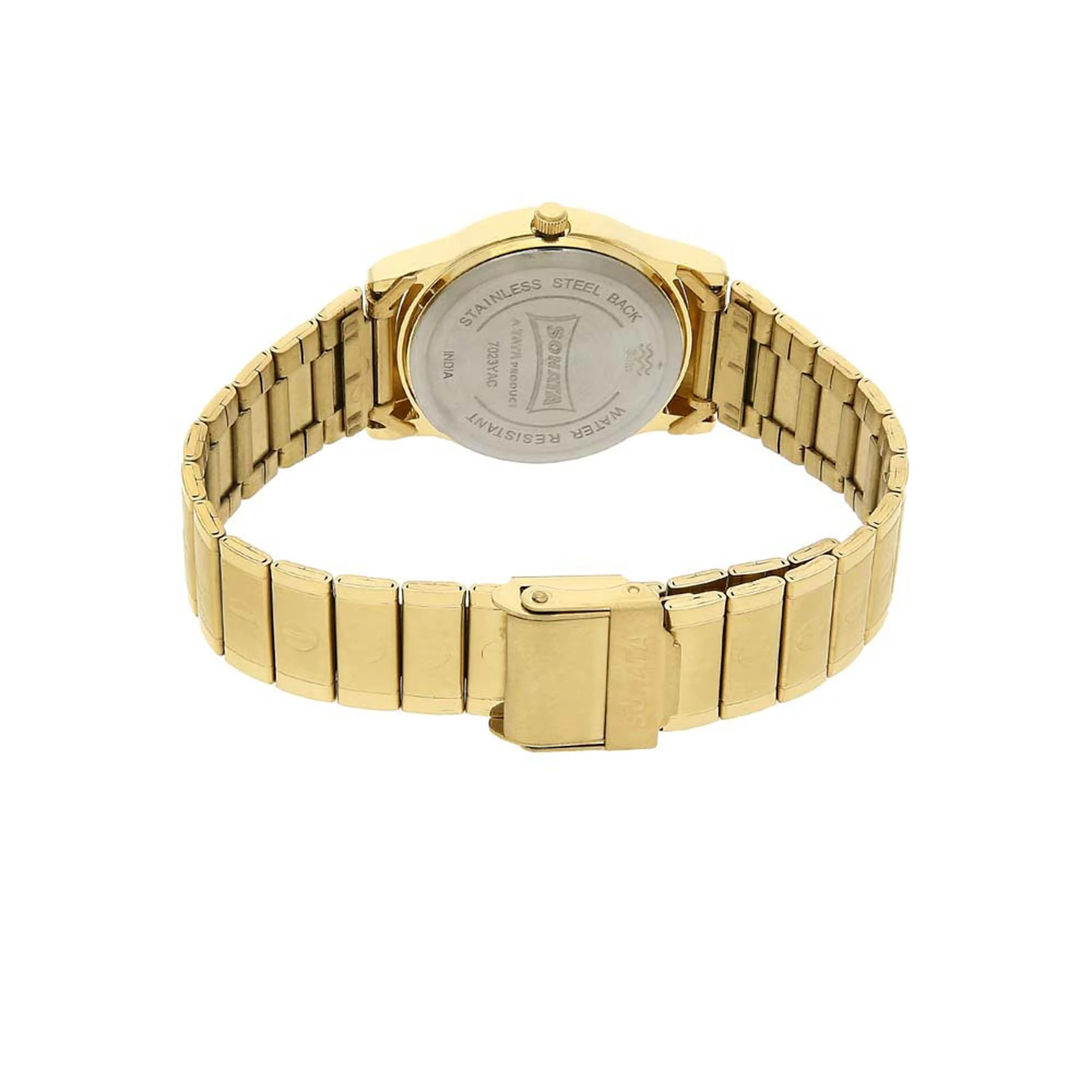 Sonata Quartz Analog White Dial Stainless Steel Strap Watch for Men - Image 4