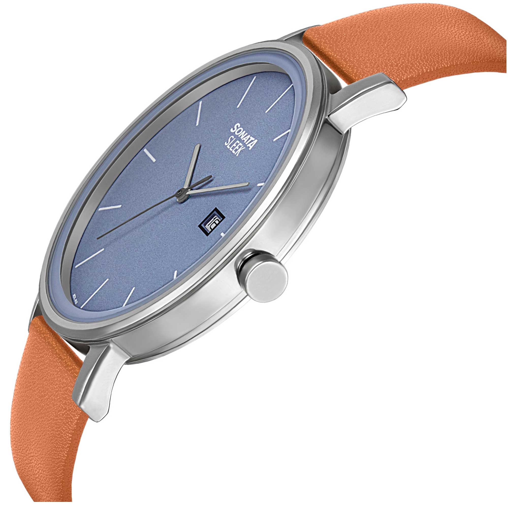 Sonata Quartz Analog with Date Leather Strap Watch for Men - Image 2