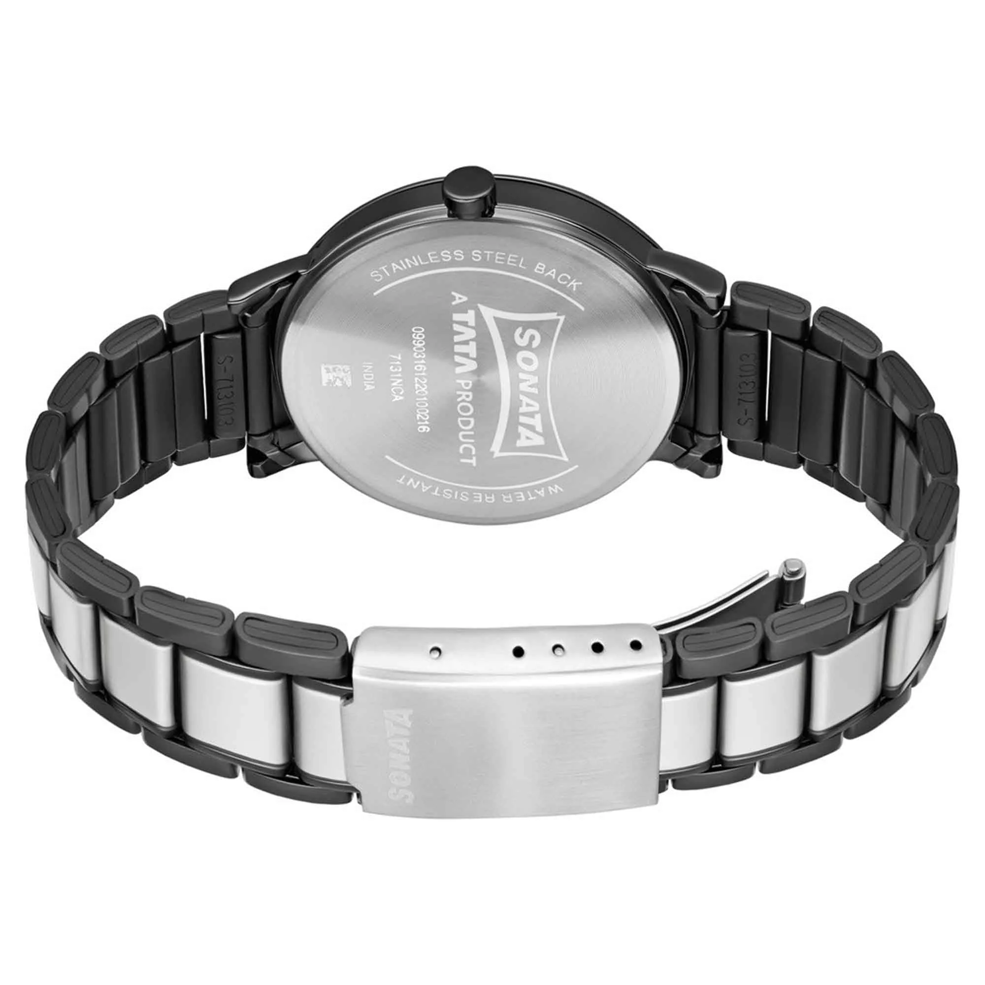 Sonata Quartz Analog with Date Stainless Steel Strap Watch for Men - Image 4