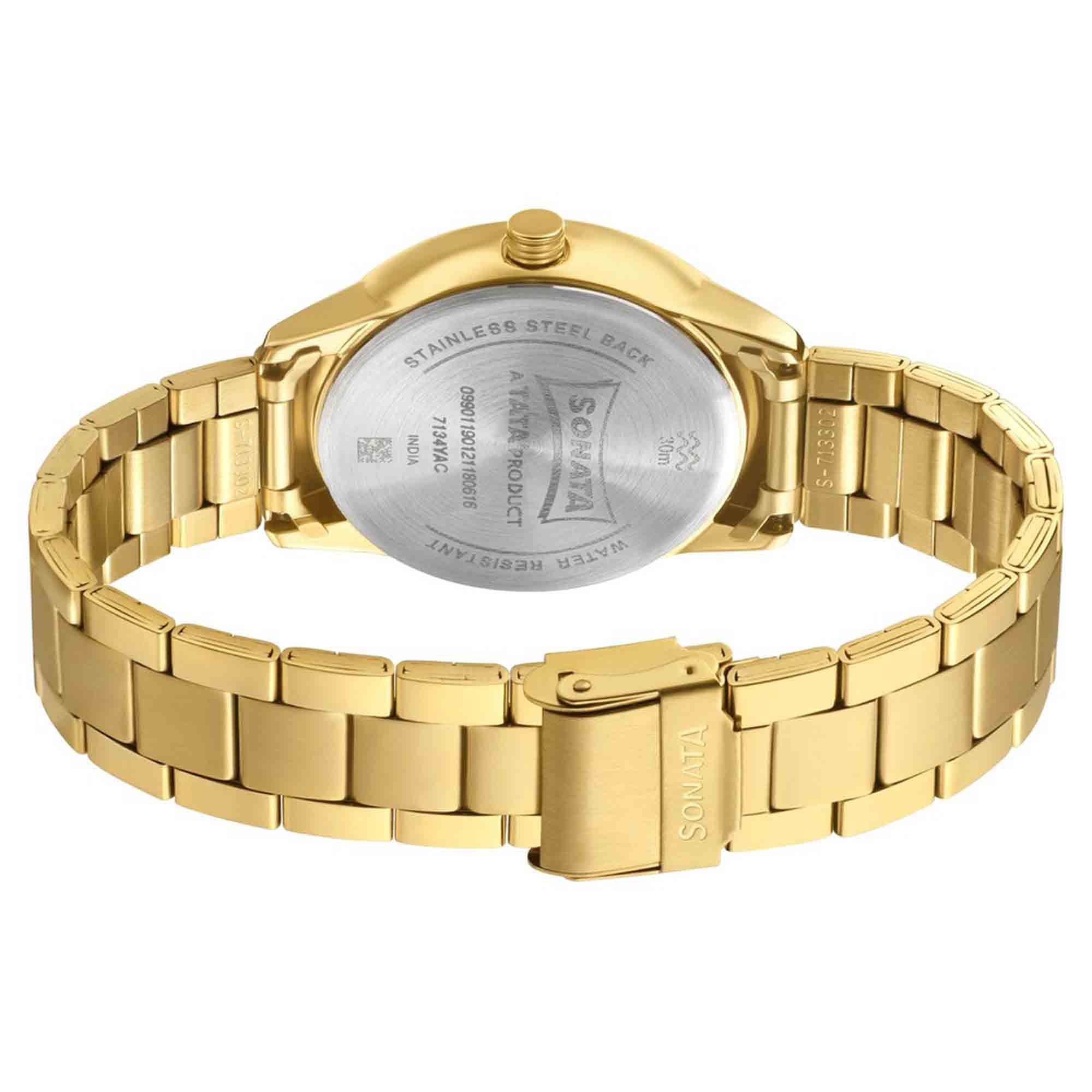 Sonata Quartz Analog with Date Stainless Steel Strap Watch for Men - Image 4