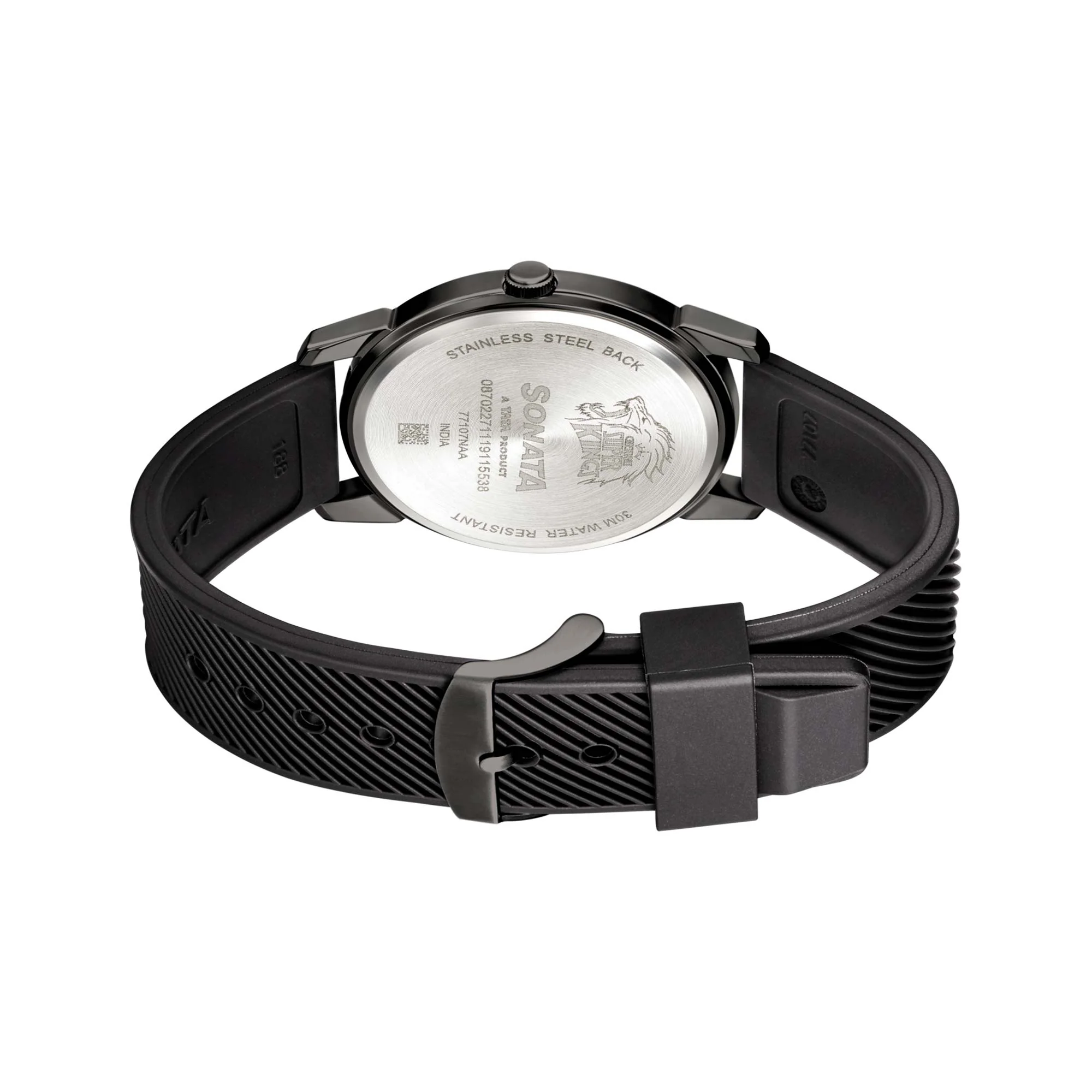 Sonata Quartz Analog Yellow Dial TPU Strap Watch for Men - Image 4