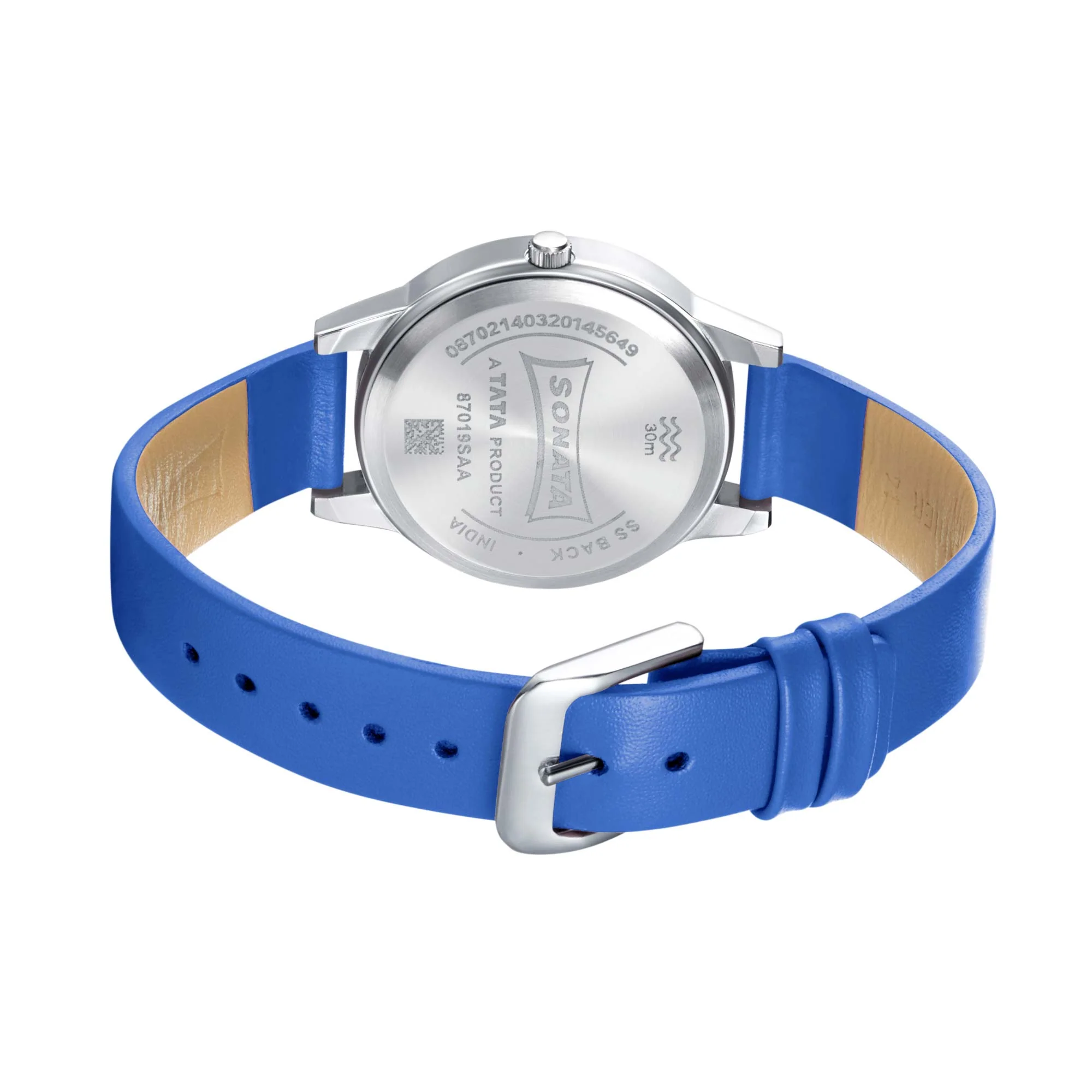 Sonata Splash Green Dial Women Watch With Leather Strap - Image 4