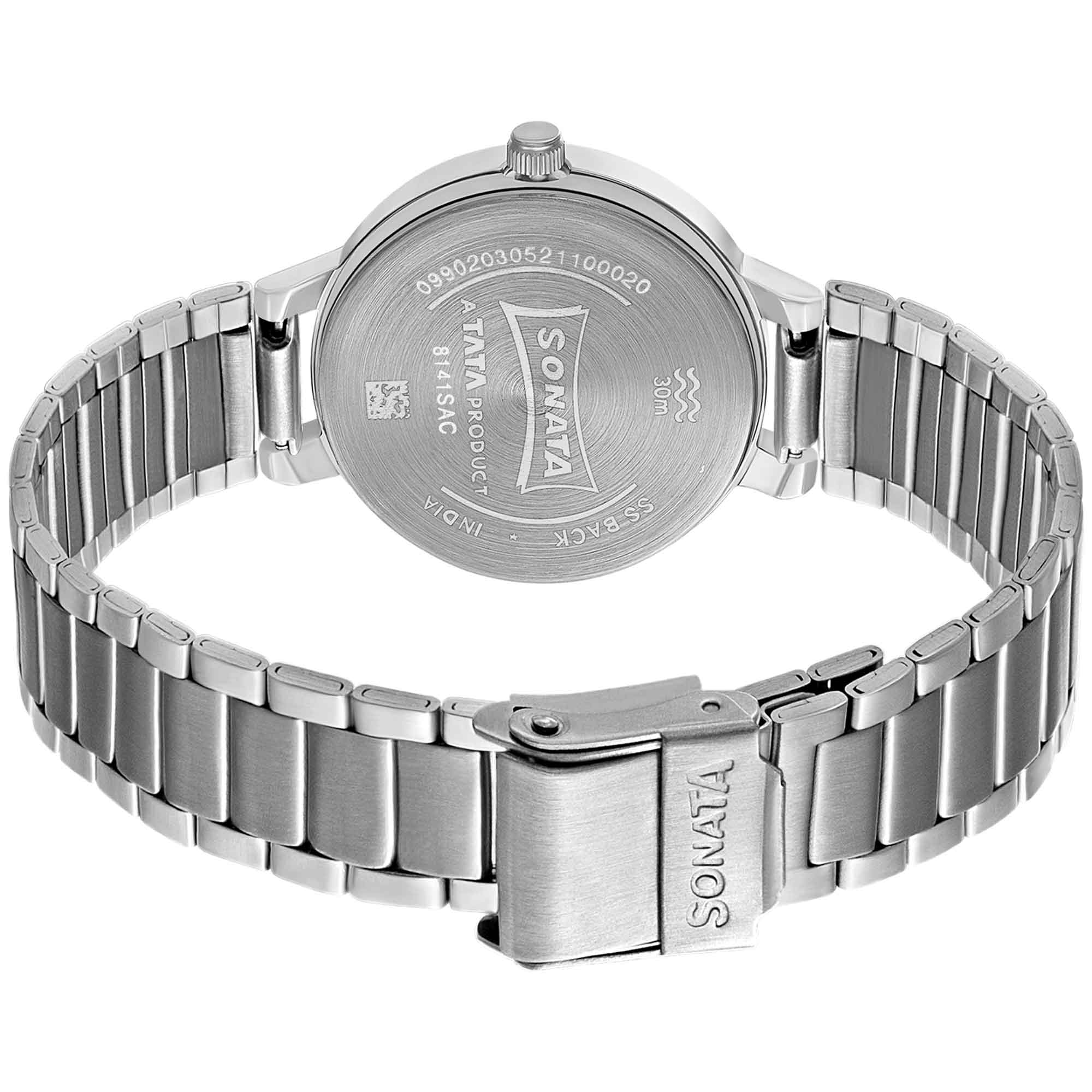 Sonata Unveil Quartz Multifunction Stainless Steel Strap Watch for Women - Image 3