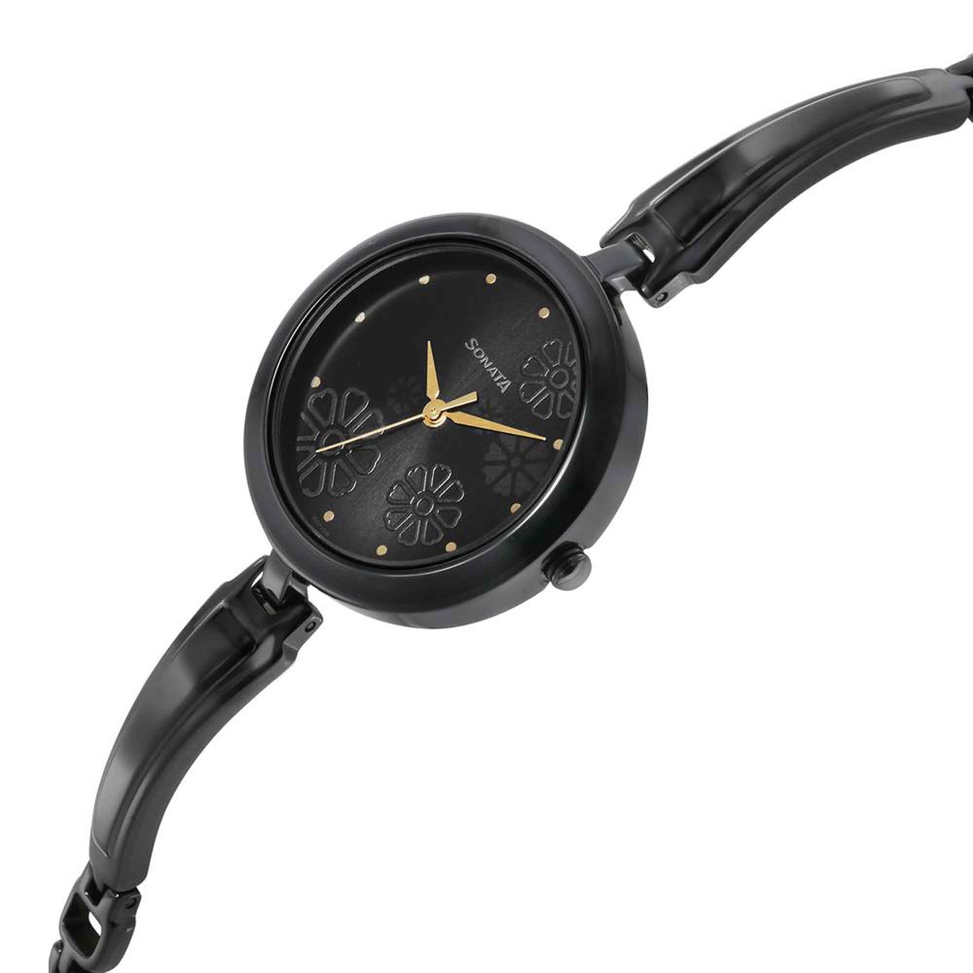 Sonata Utsav Black Dial Watch for Women - Image 4