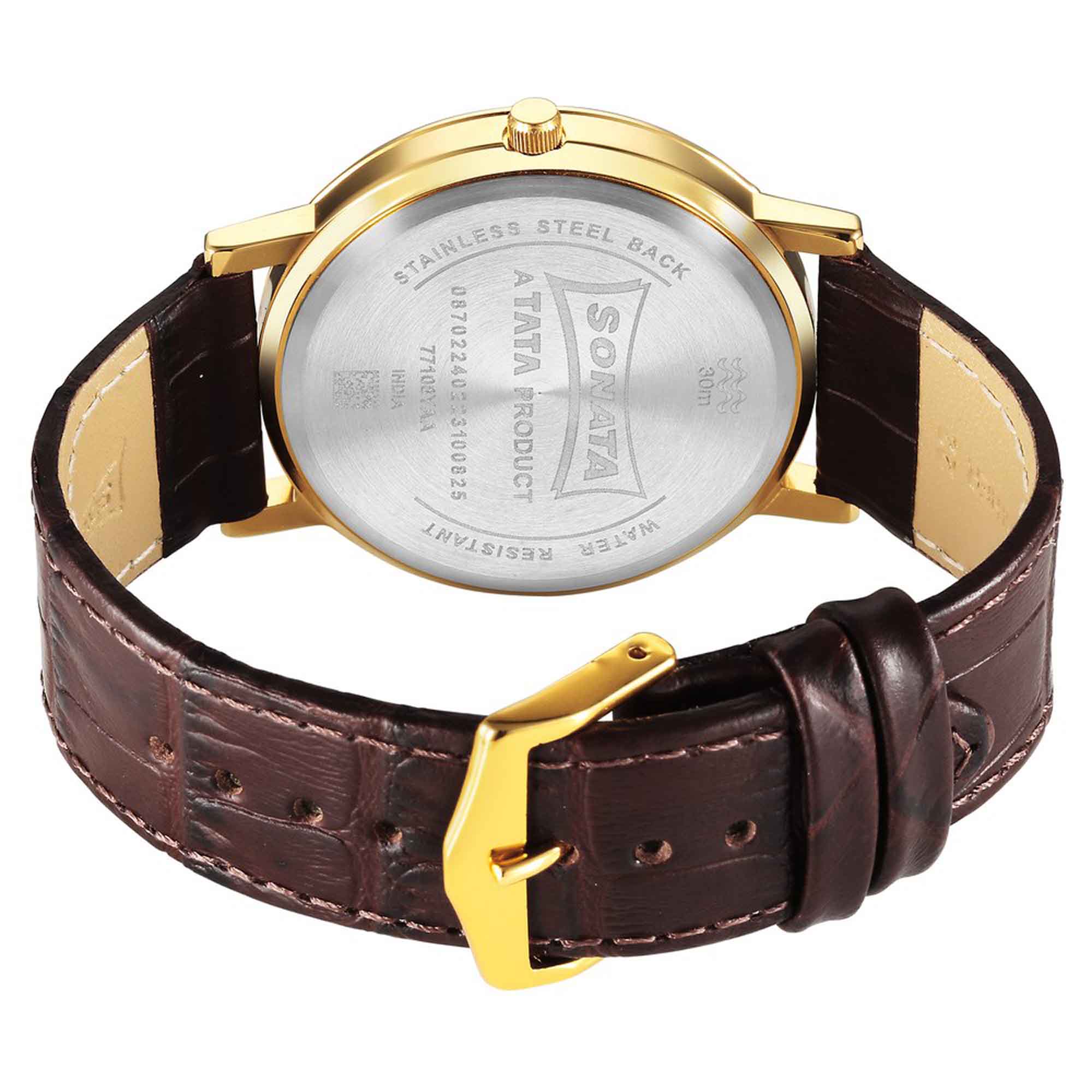 Sonata Utsav Silver Dial Watch for Men - Image 5